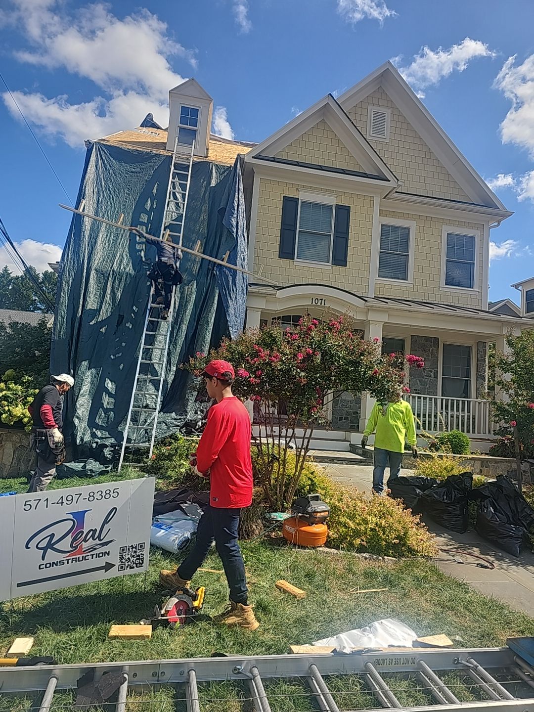 Residential Roofing Installation using Shingles  by Real1Construction