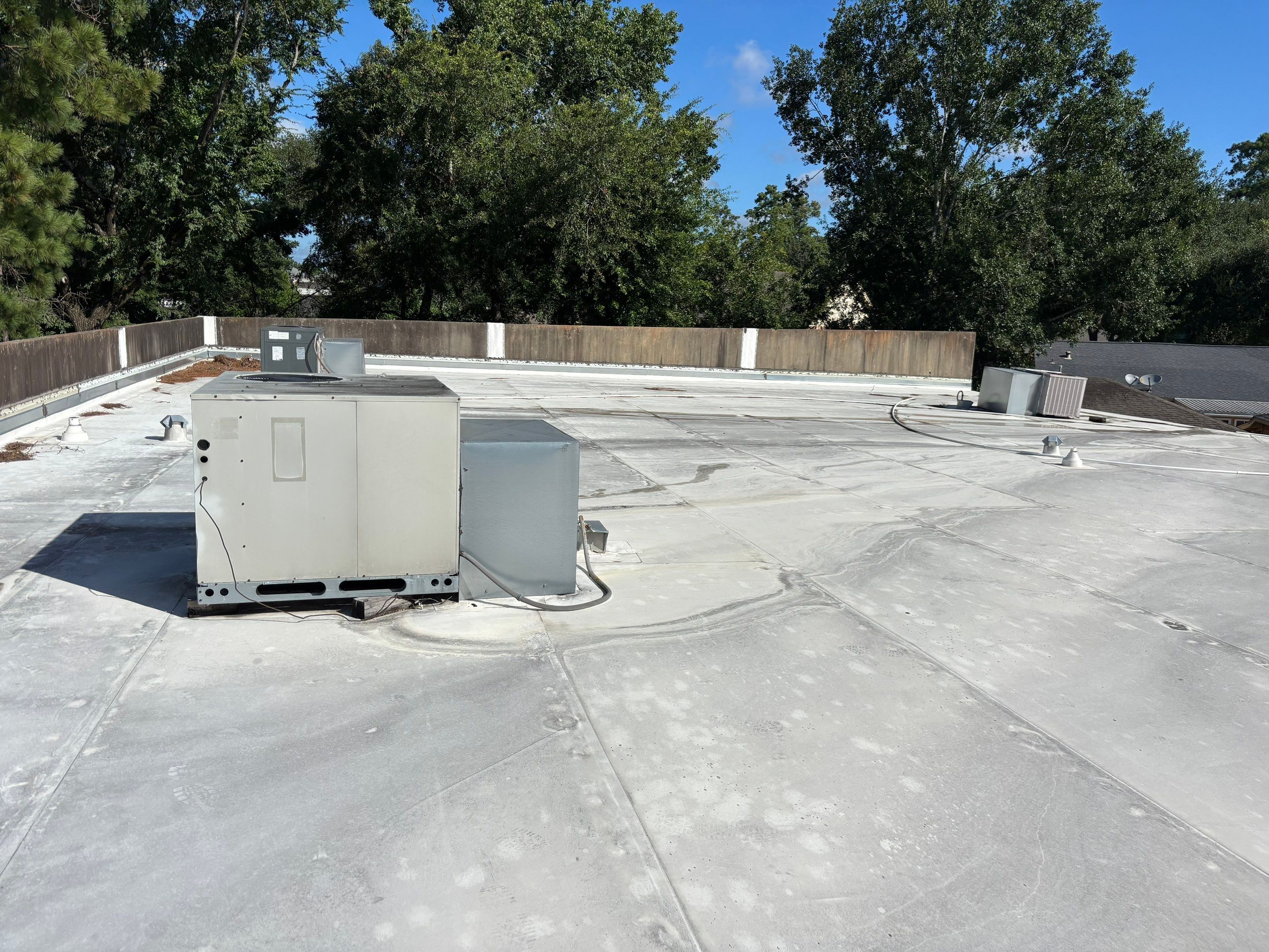 TPO Commercial Roof Replacement in The Woodlands by Abbott Roofing Company
