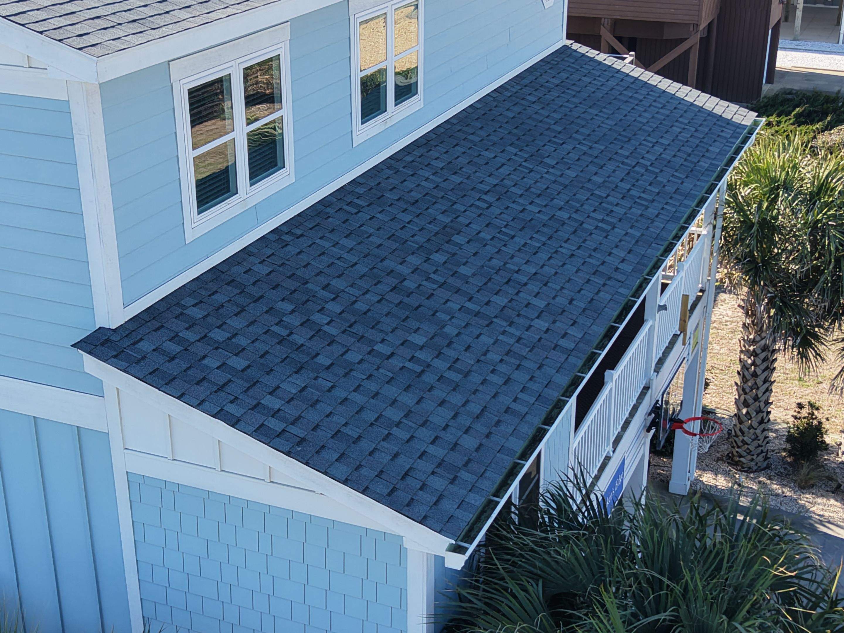 Holden Beach FORTIFIED Roof Replacement with Colonial Slate Shingles by RGR Construction and Roofing, LLC