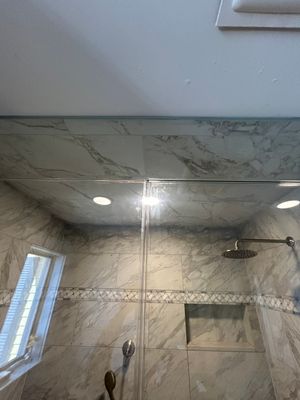 Transom Panel Addition to Existing Shower Enclosure  
