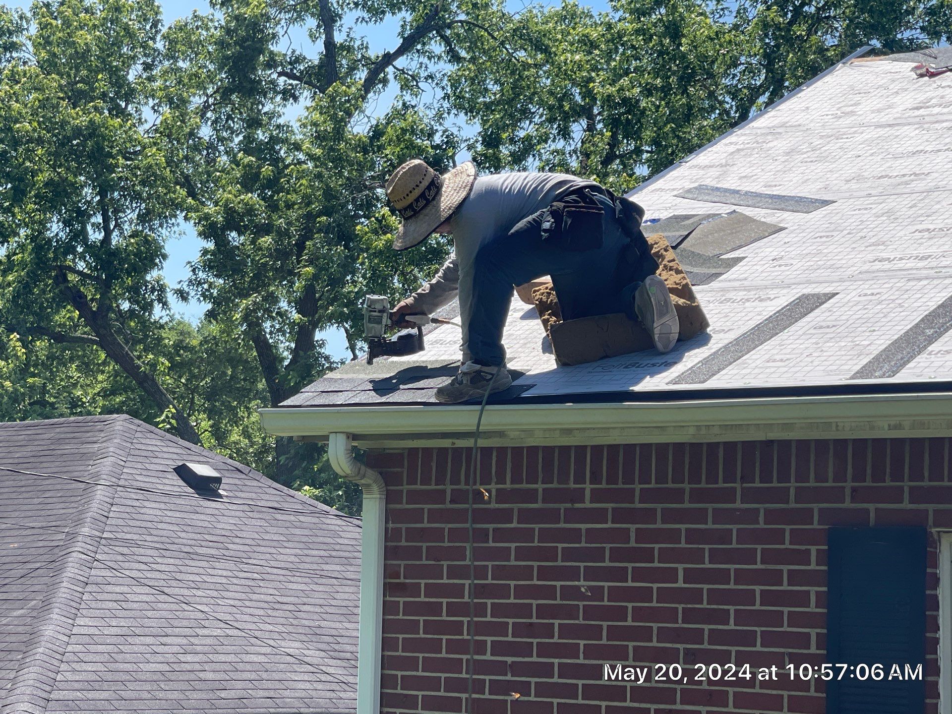 Residential Roofing Installation using GAF Timberline HDZ in Pewter Gray by Undersun Roofing 