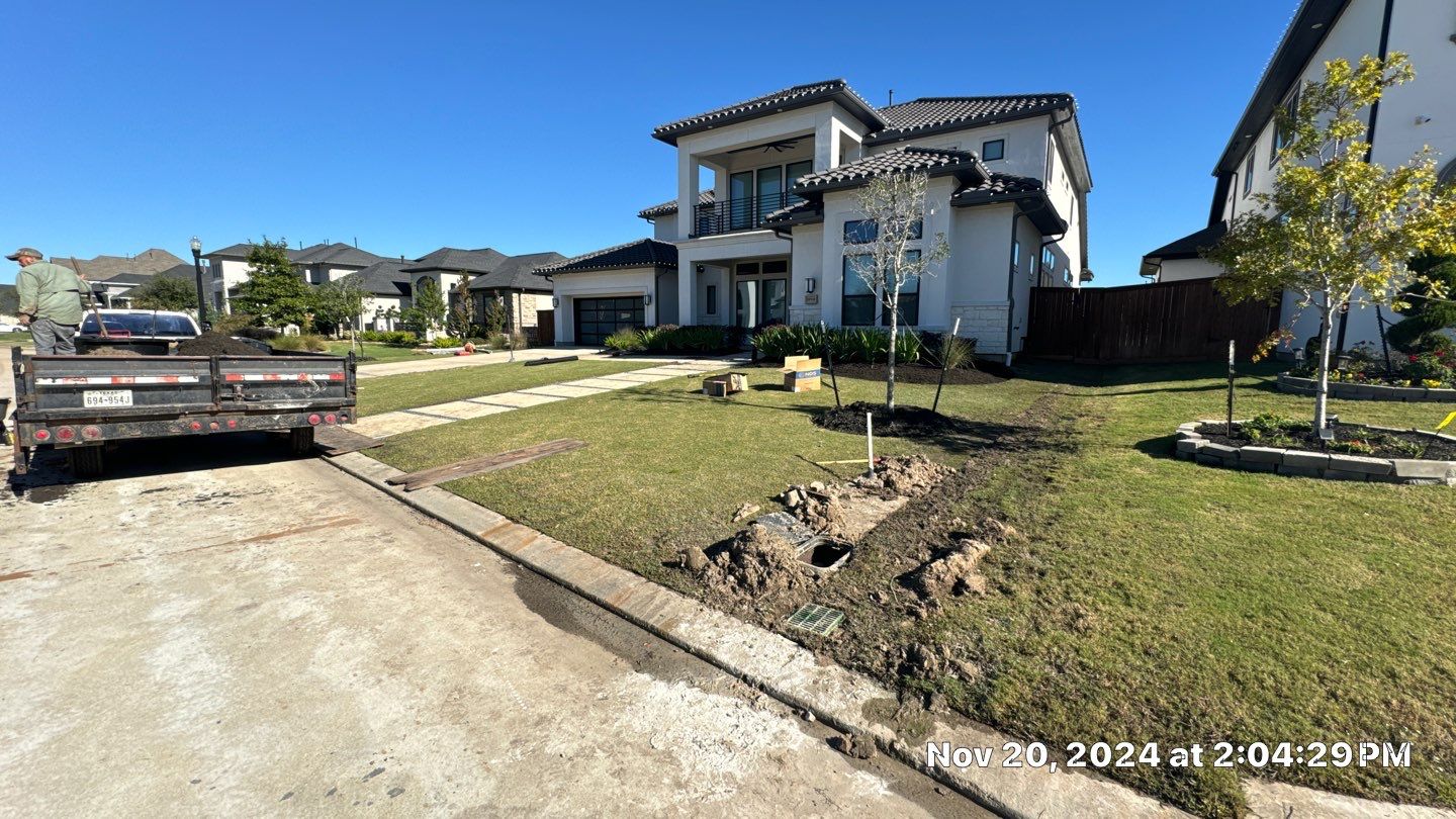 🌿 Mr. OJ – Flower Bed Drainage & Landscape Refresh by Texas Urban Elements