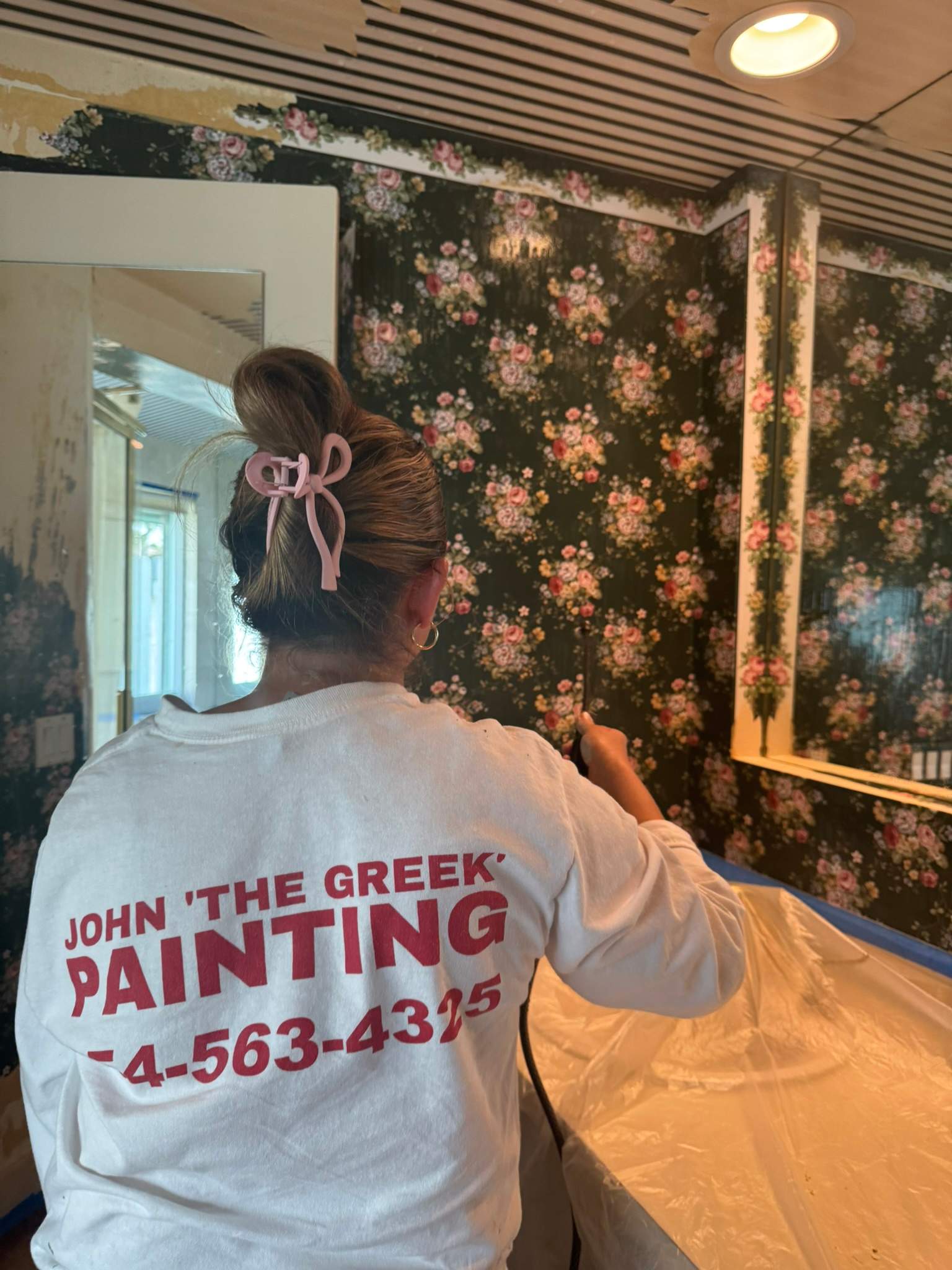Wallpaper Removal / Interior Painting  by John “The Greek” Painting