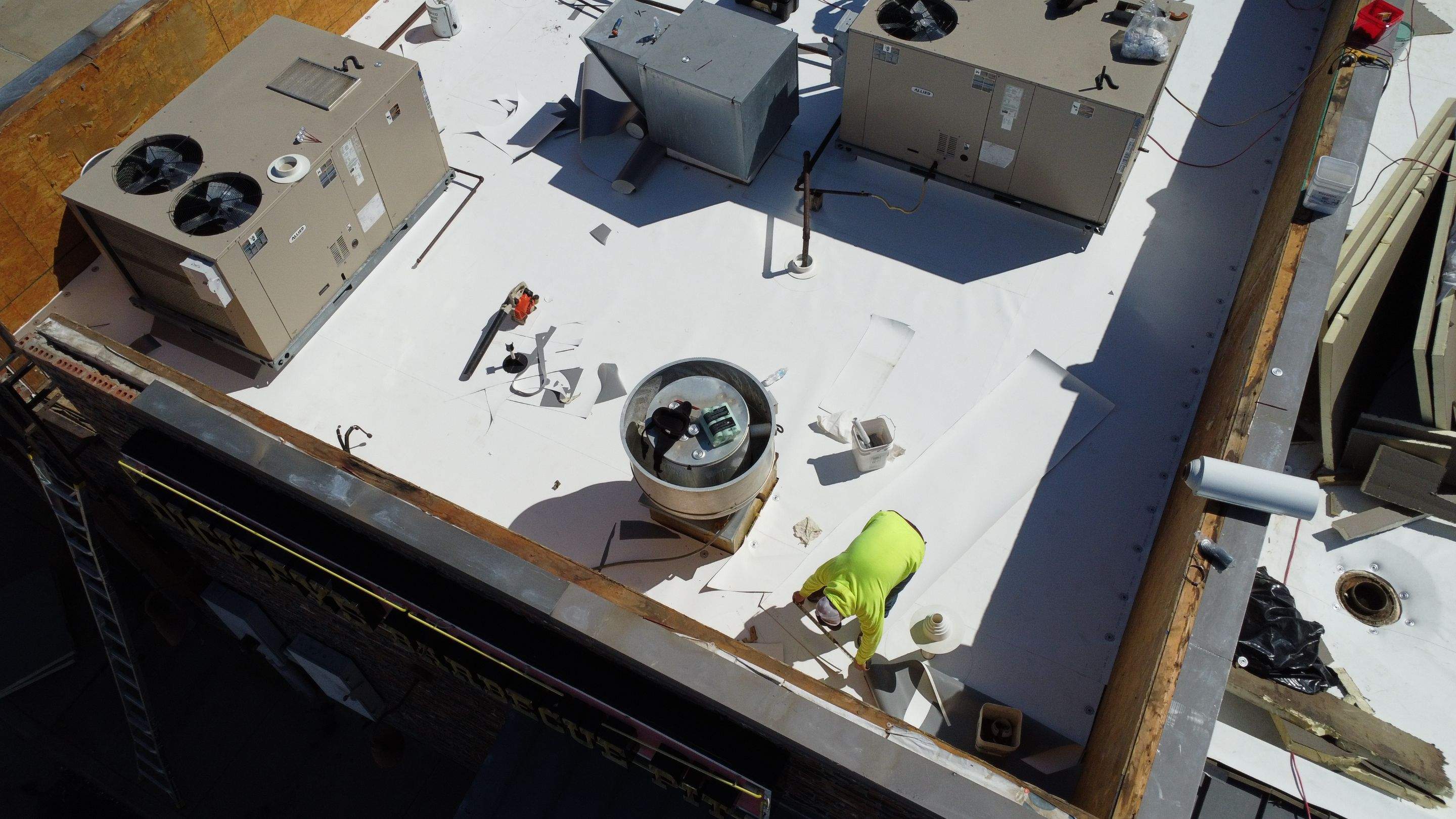 TPO Commercial Roofing Installation by 3:16 Roofing and Construction