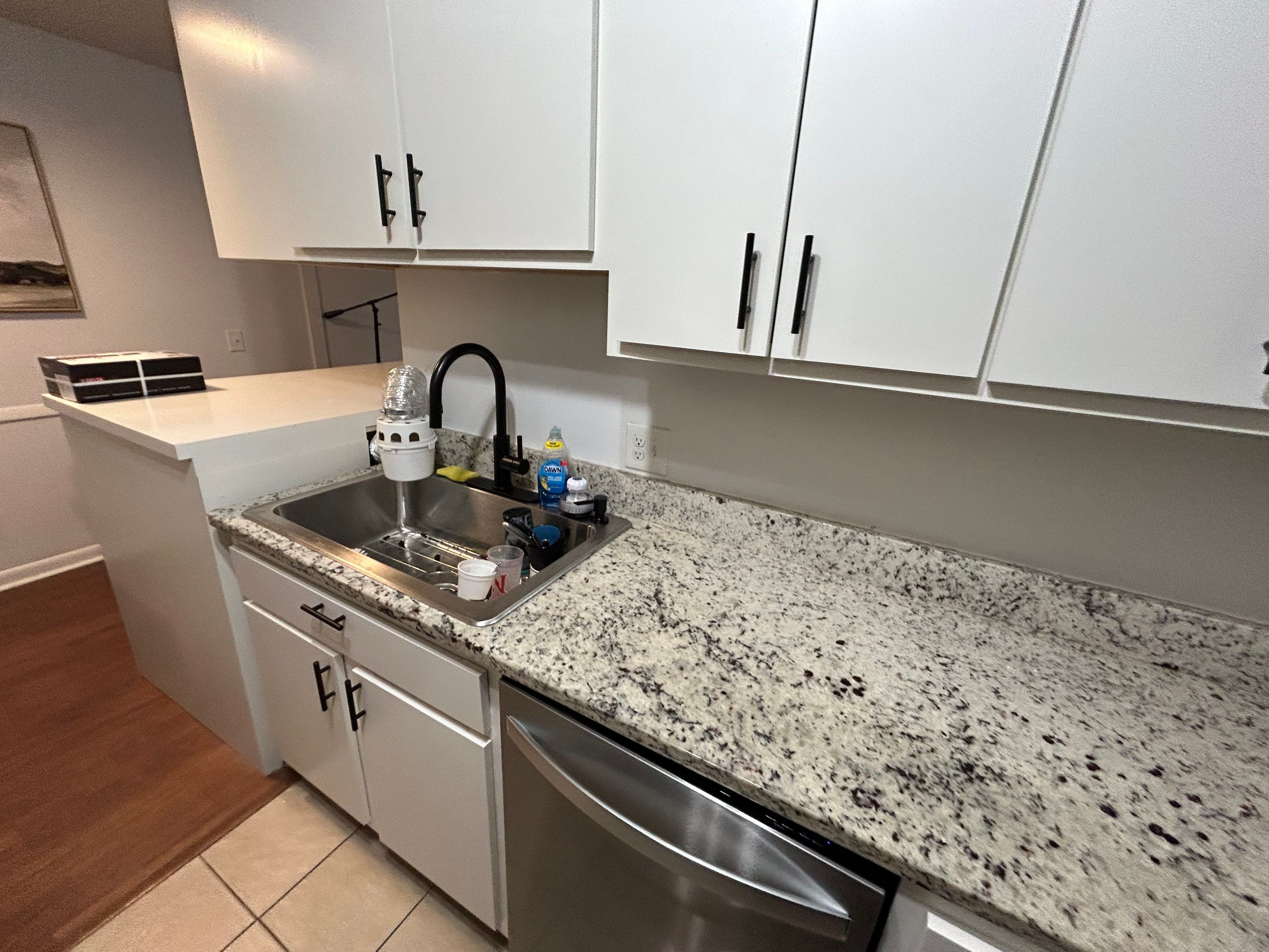 Brick pattern tiles for a bathroom and kitchen  by Footprints Floors of Nashville