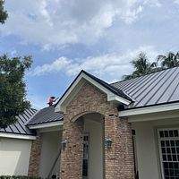 24ga 1.5" Mechanical Seam Dark Bronze by Total Roofing System The Metal Roof Experts