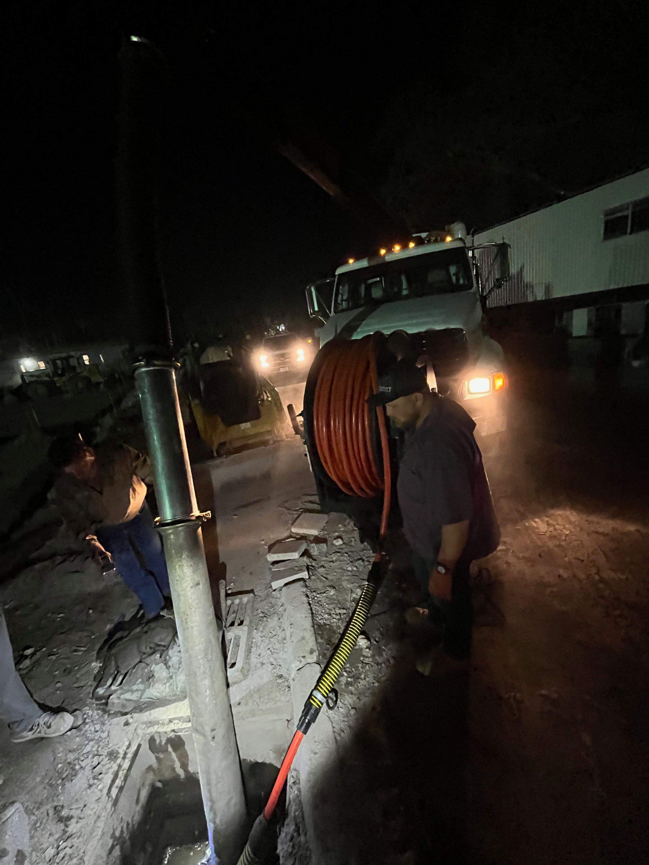 Ritz-Carlton S. Pool Deck & S. Service Rd Drain Cleaning by APS Power & Water