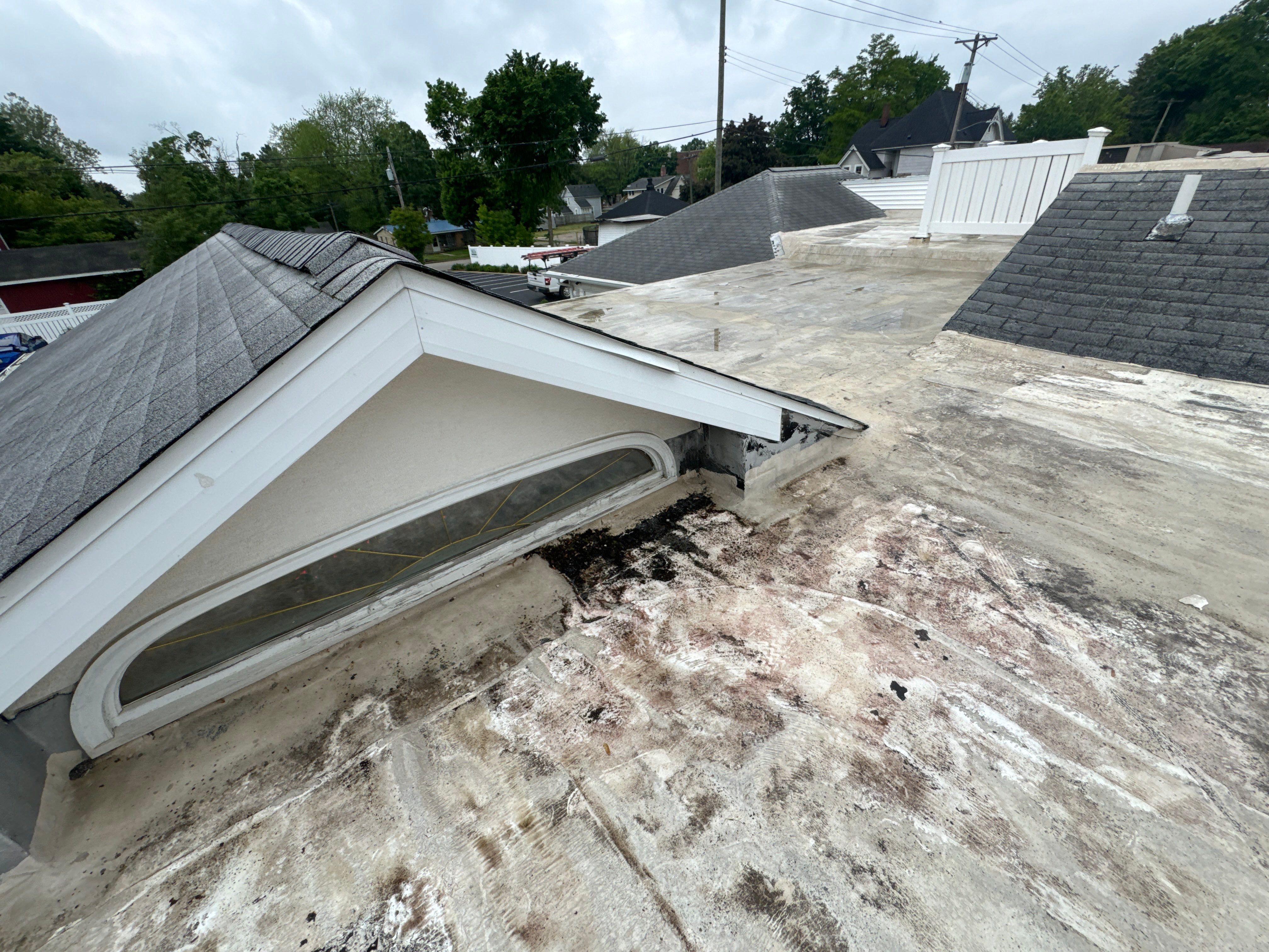 Commercial Flat and Shingled Roof Project by 42 North Construction, LLC.