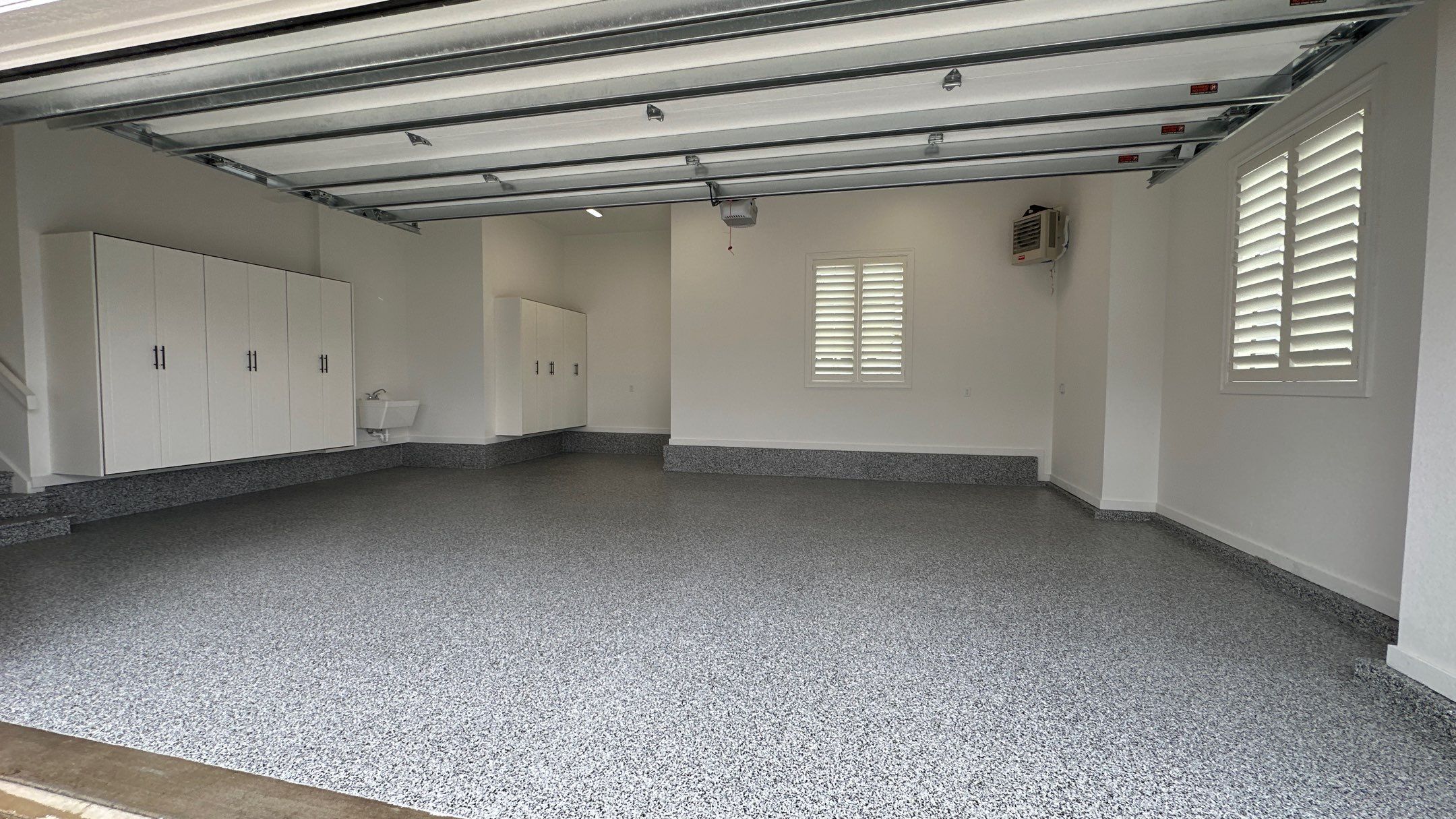 Mike & Pam transformed their garage with a Banner Garage Floor and Cabinets by Banner Garage