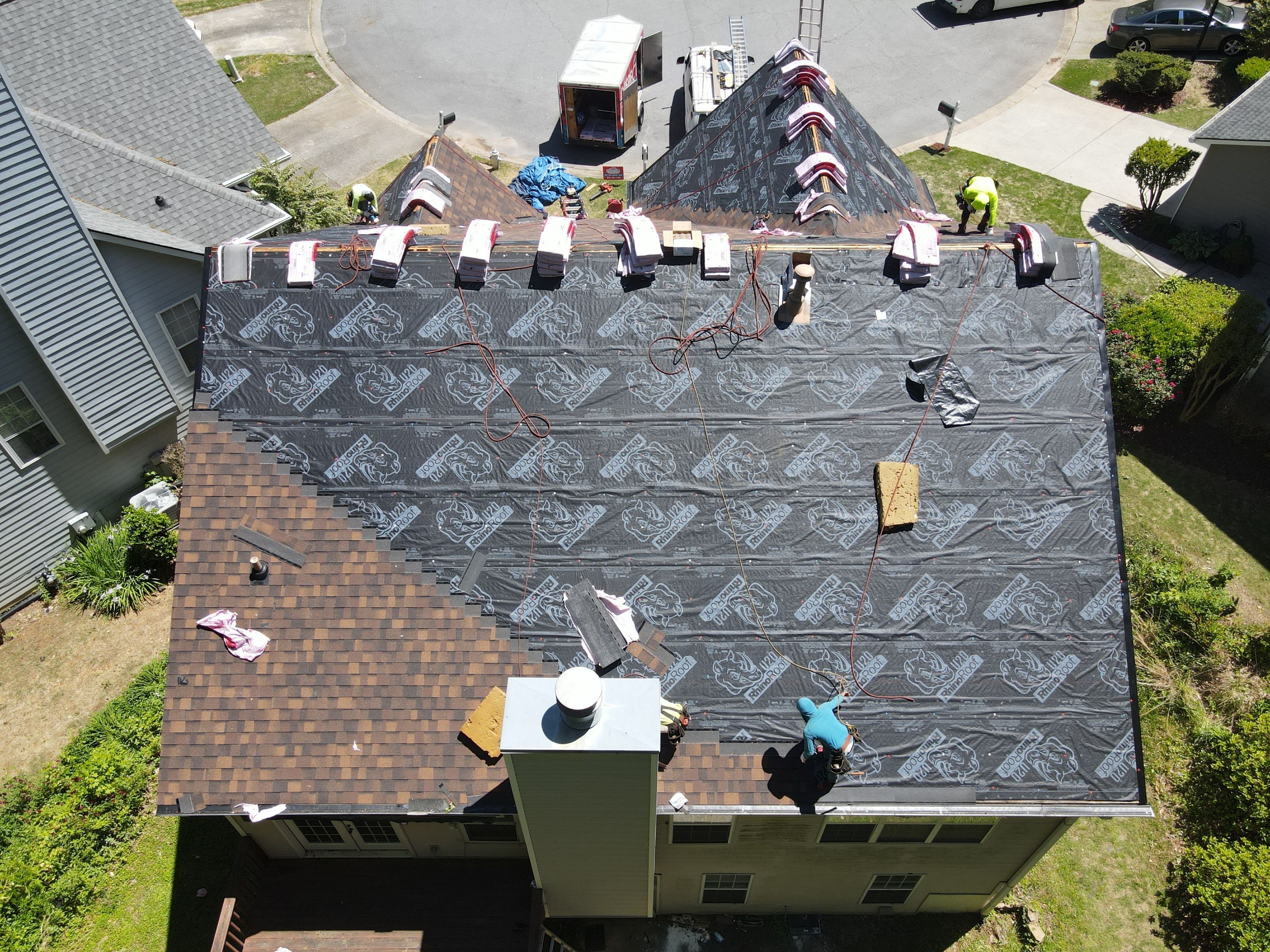 Residential Roofing Installation using Owens Corning by Inspector Roofing and Restoration