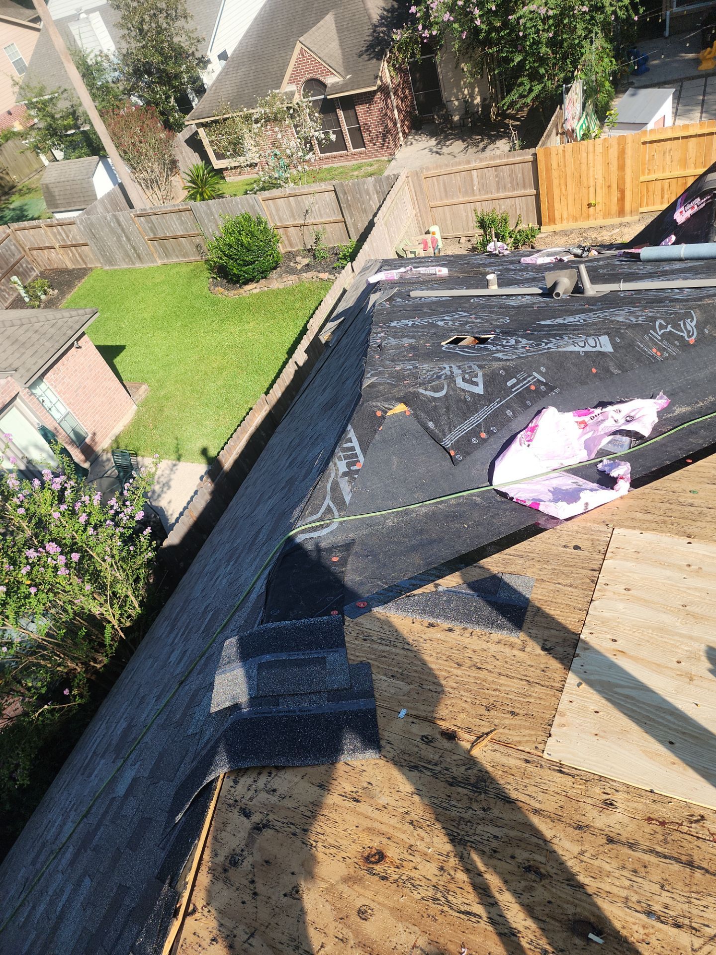 Residential Roofing Installation using Owen's Corning Duration (Lifetime) Shingles by Roof Repair Company