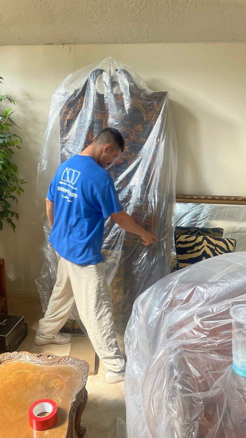Bathroom Remodel with Water Mitigation Equipment | LT Contractors by L&T General Contractors and Restoration INC