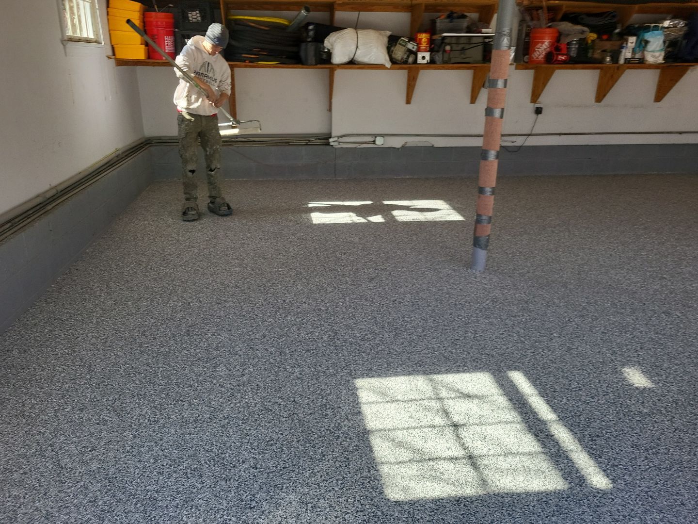 Garage Floor Coating using Penntek by Spectrum Painting, LLC