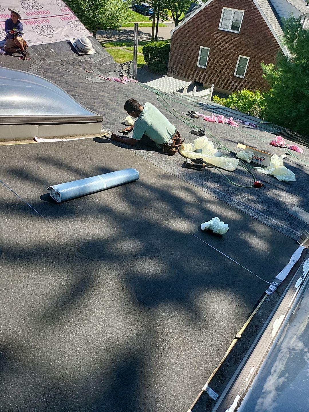 Residential Roofing Installation using Owens Corning TruDefinition Duration Designer - Black Sable by A Plus Exterior