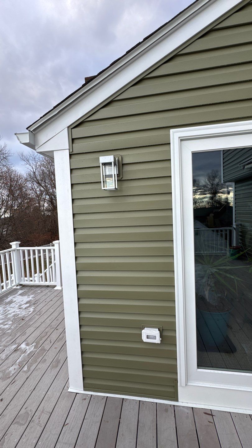 Complete Exterior Home Transformation with CertainTeed Dutch Lap Siding, Windows, Custom Door & Deck Repairs by Sensible Home Solutions