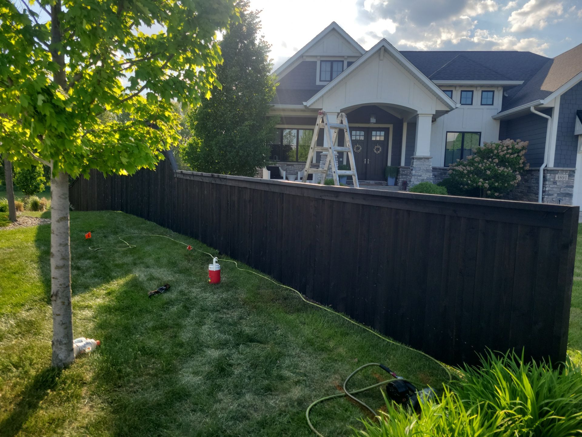 Project in Waterloo by Perfect Picket Fence and Stain