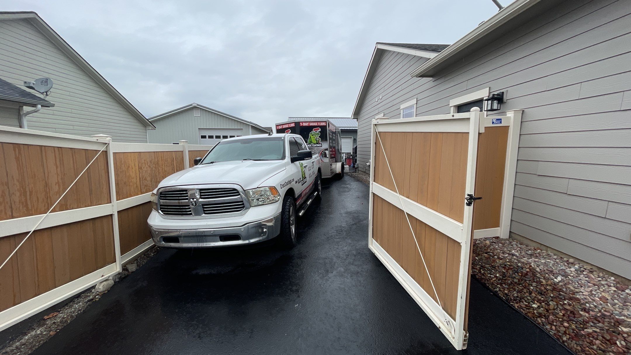 Garage Transformation using Domino and the Penntek Evolution System by Croc Coatings, LLC