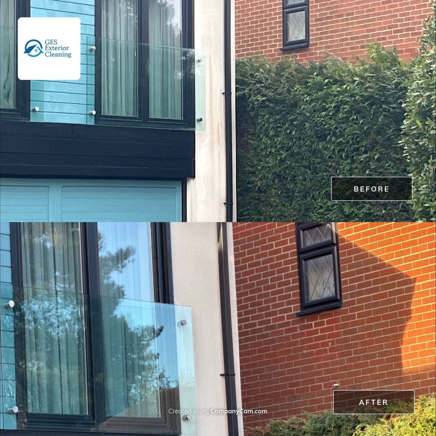 Render and Roof clean using Softwash Equipment by Ges Exterior Cleaning ltd