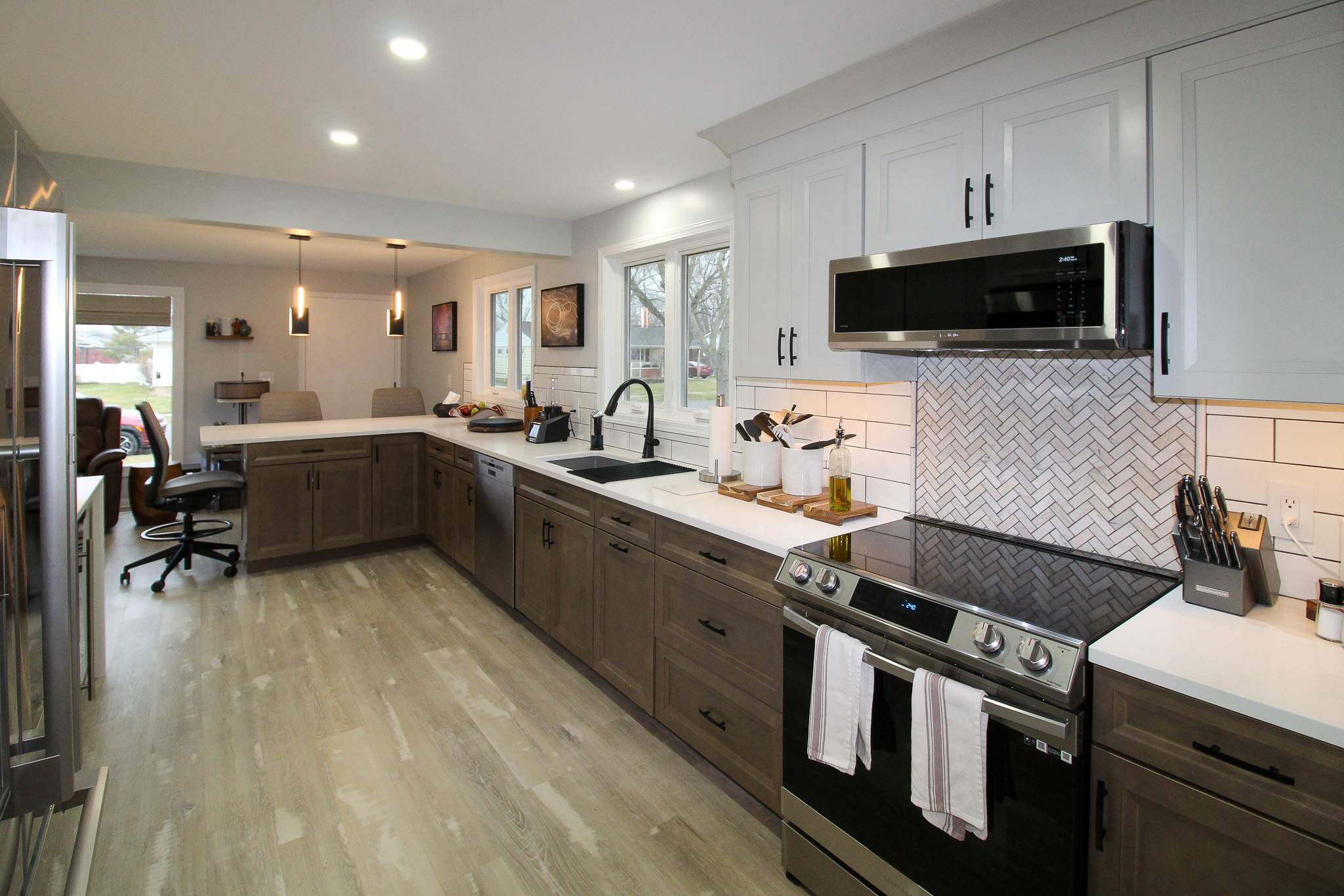 Interior Renovations, Kitchen Remodel, and Window Replacement by Ivy Lea Construction