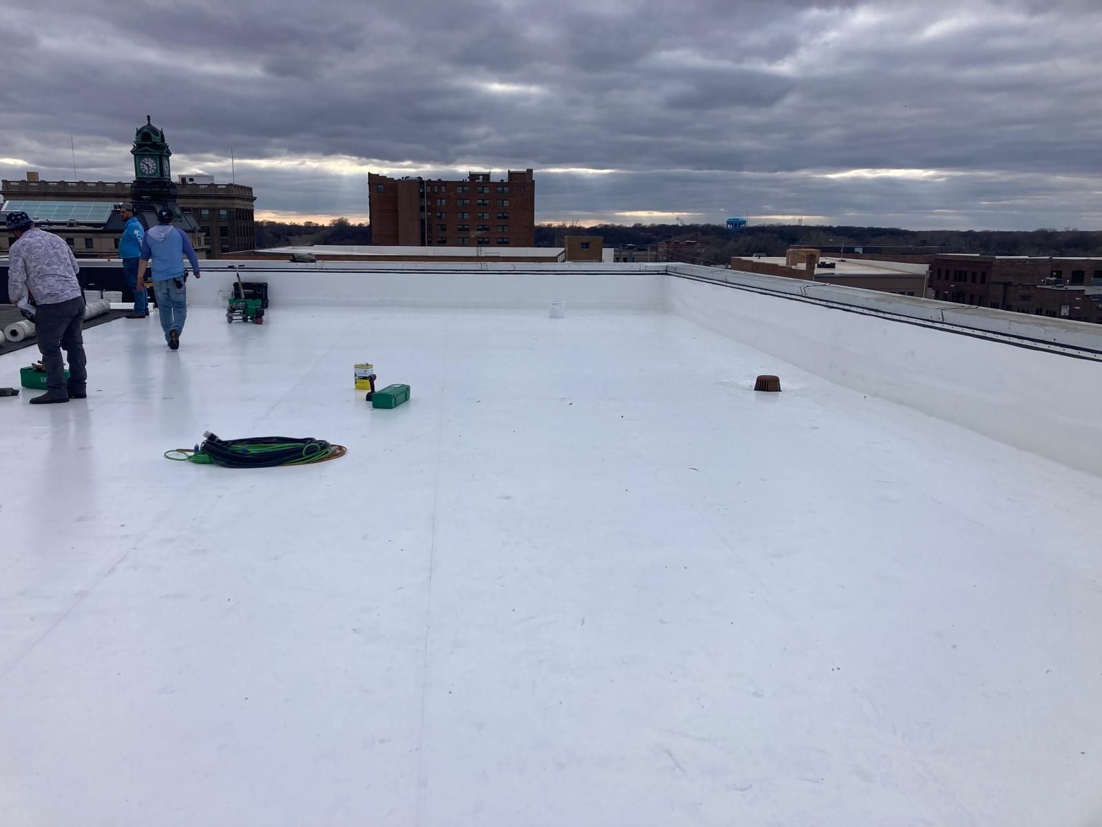 Commercial Roofing Installation using DURO LAST by Grell Roofing, LLC