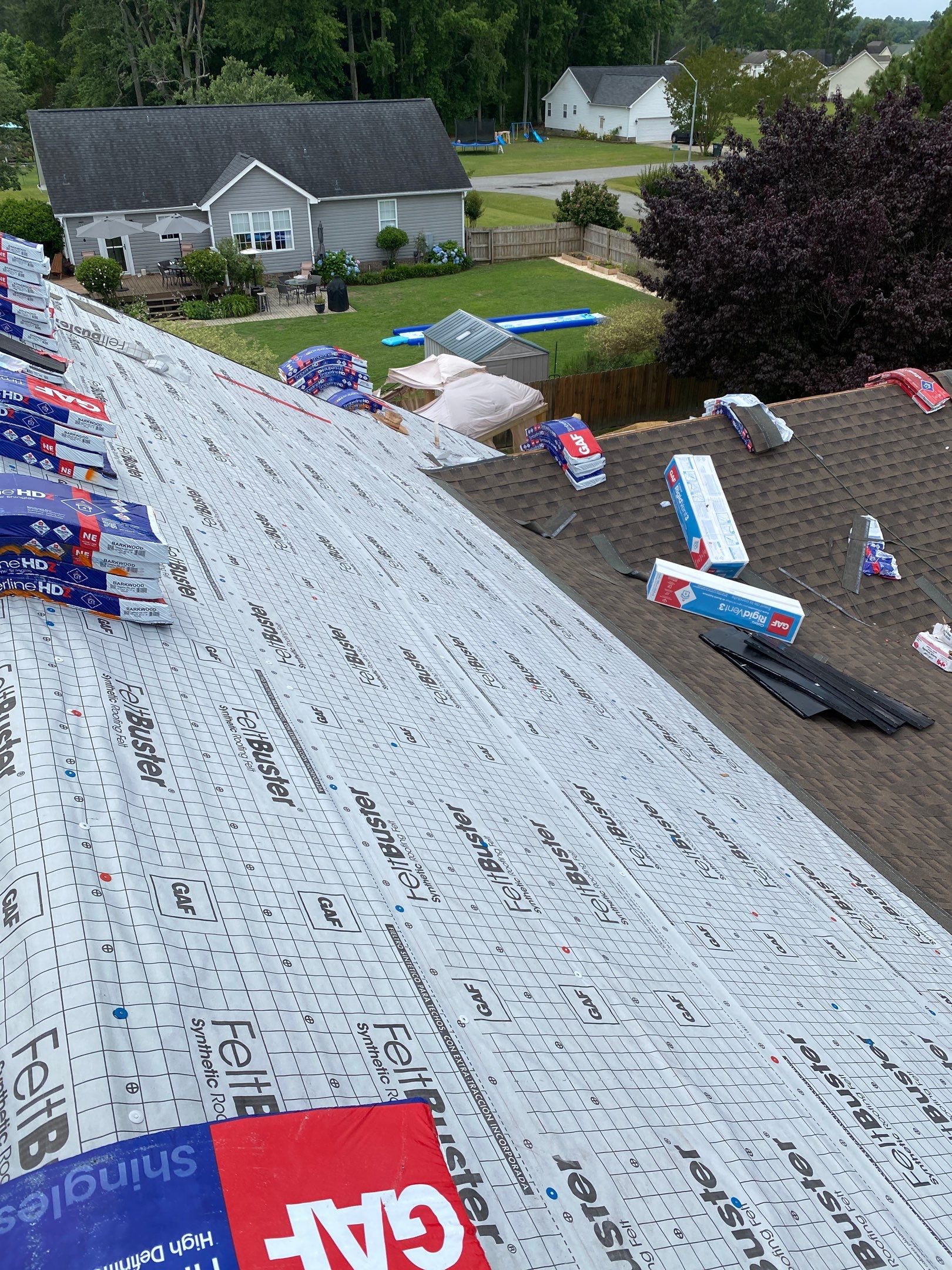 Roof Replacement - GAF Timberline HDZ Barkwood  by Pro Performance Roofing