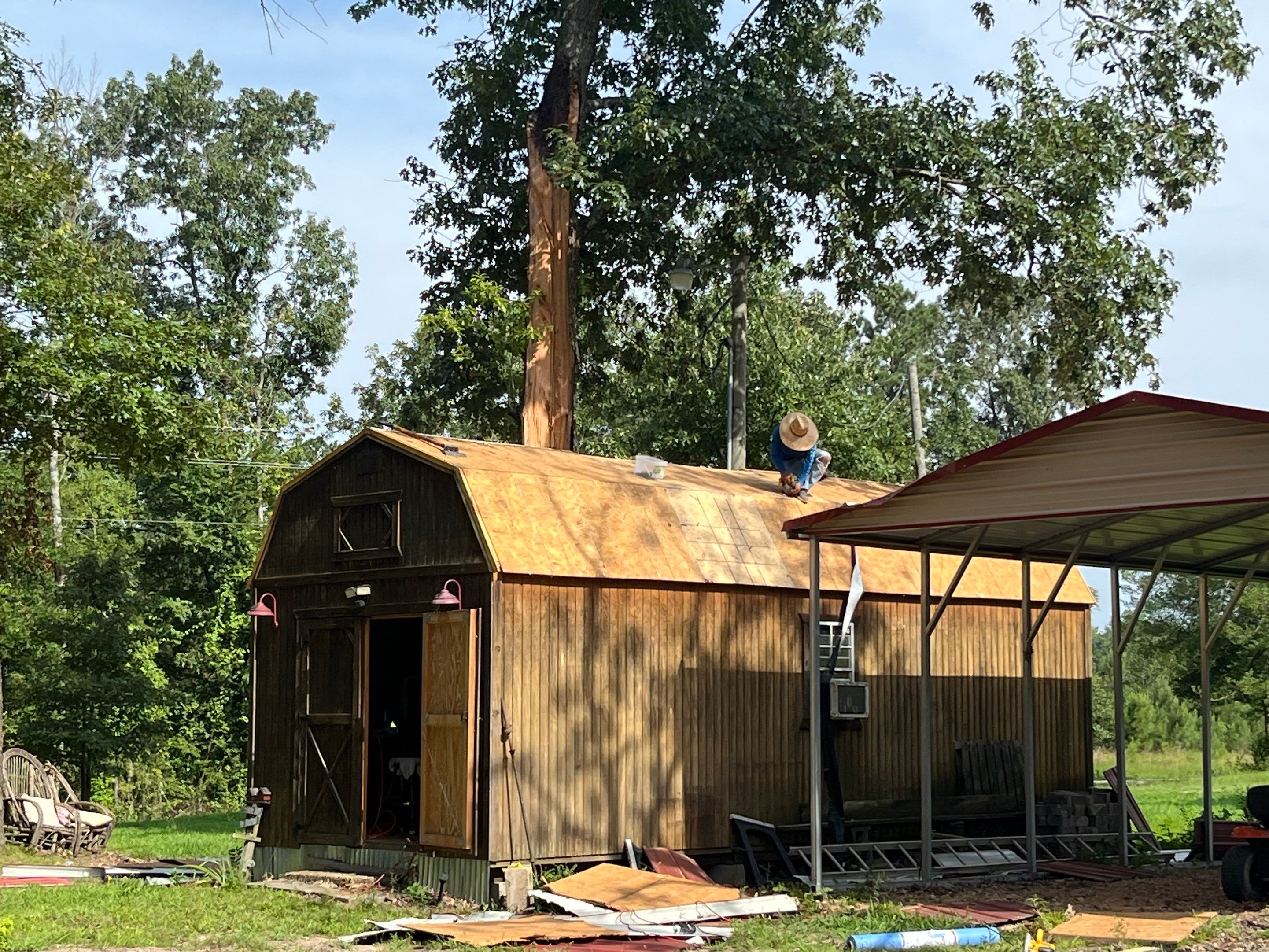 Residential Metal Roof Replacement using Reed's Metals by Hostetler Roofing
