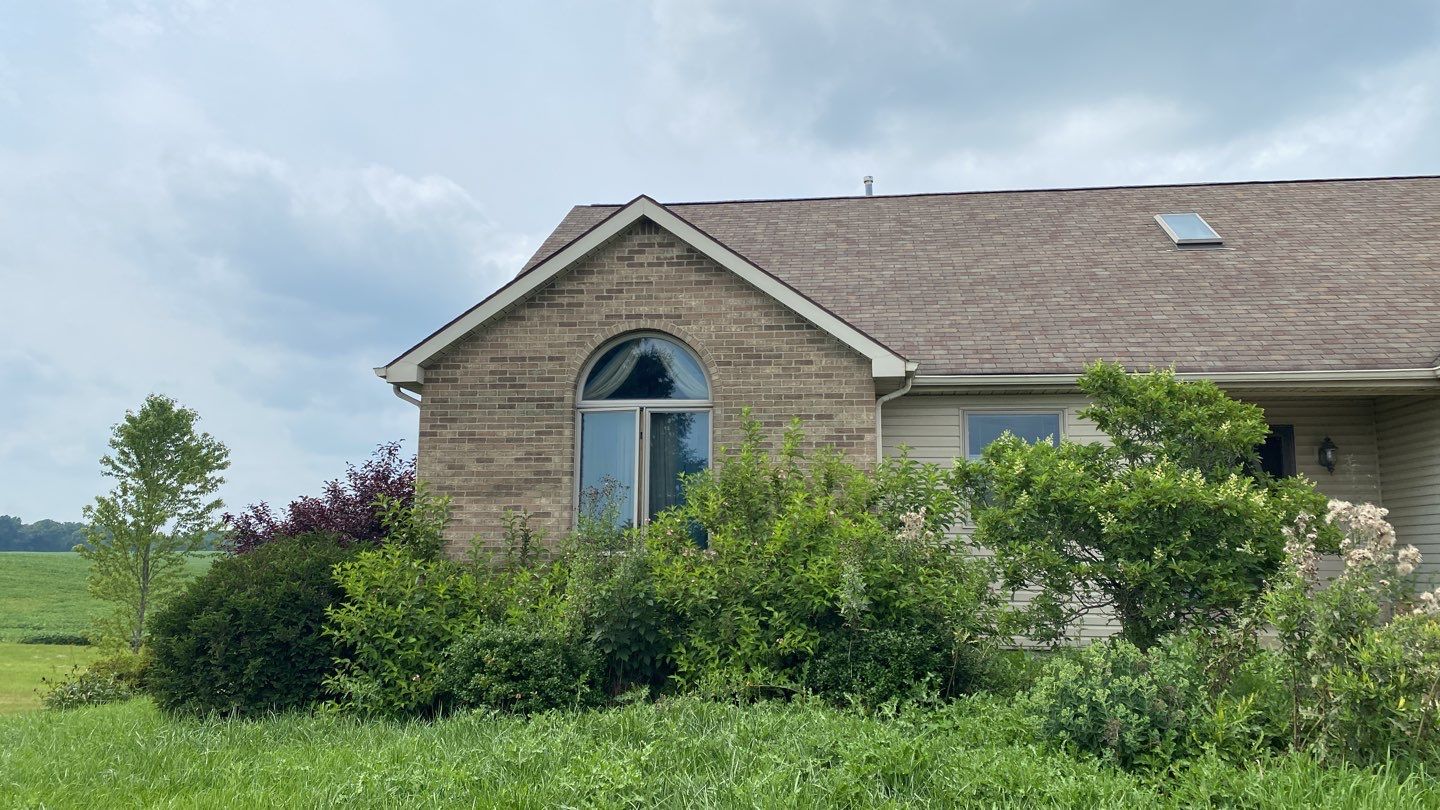 Slate Profile Metal Shingle Roof Replacement After Storm Damage in Columbia City, Indiana by 4Ever Metal Roofing