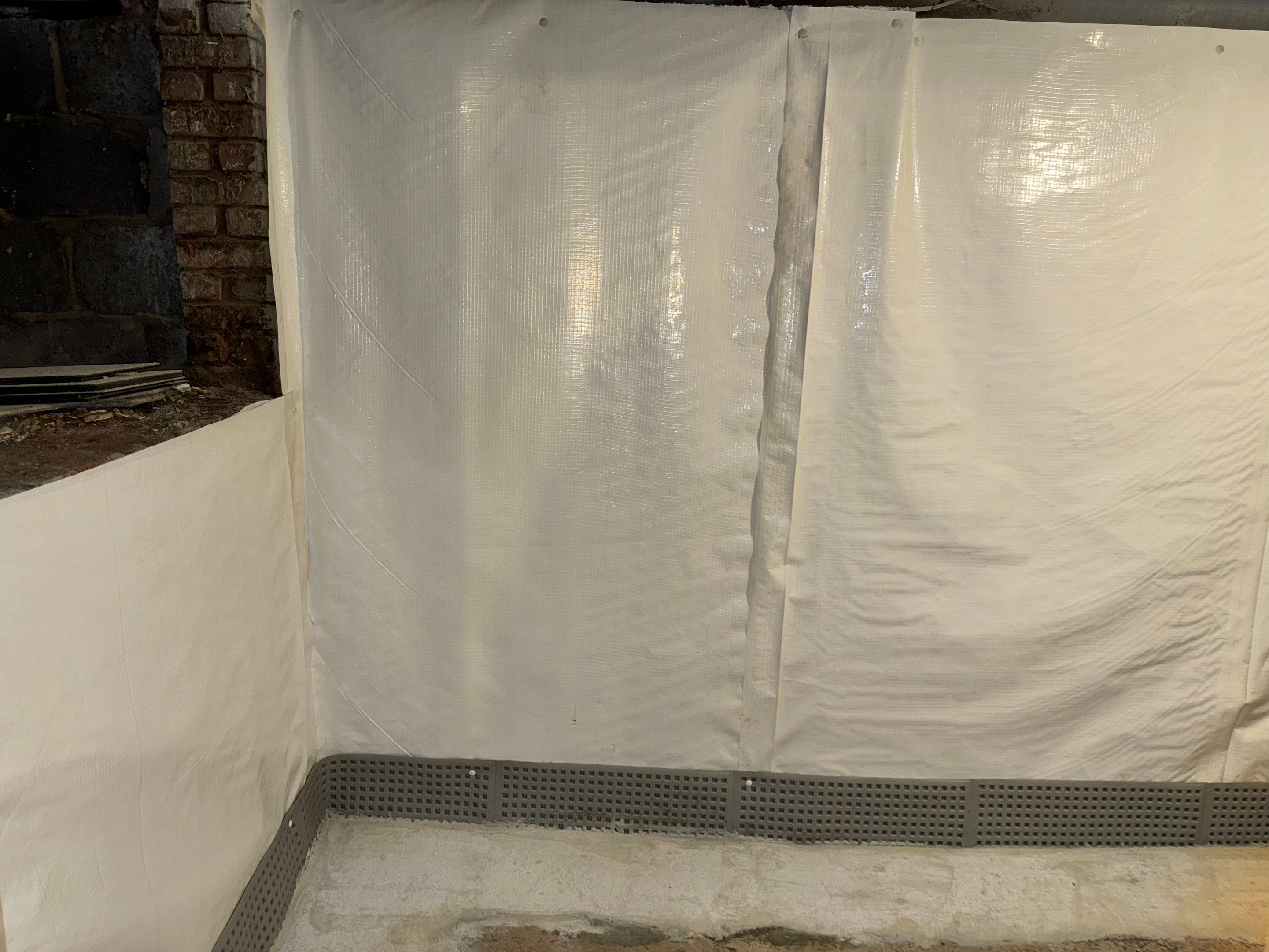Interior French Drain & Wall Vapor Barrier in Newark, NJ  by Pure Service Pro, LLC 