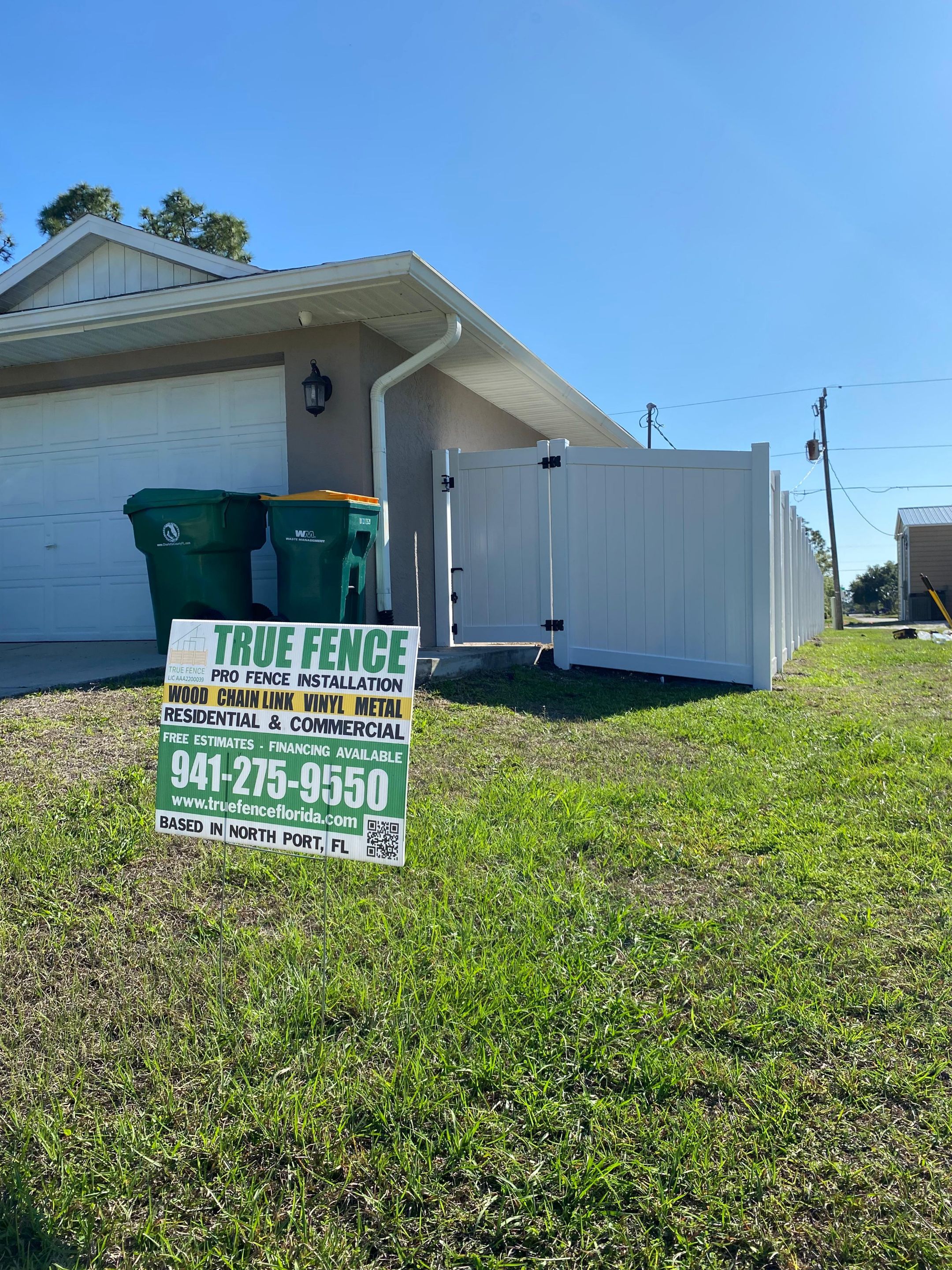 Vinyl Fence in South Gulf Cove by True Fence LLC