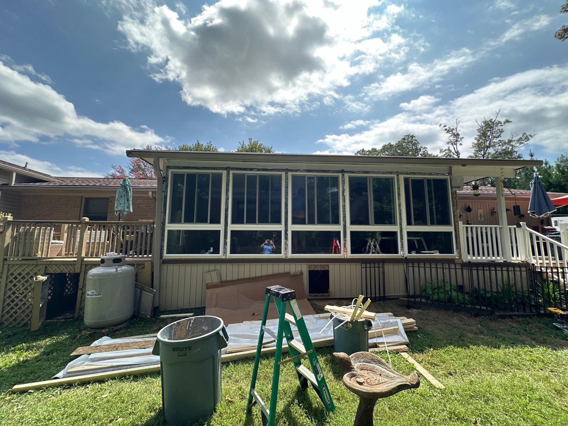 Window, Door, Deck, Custom Patio, Lower Sunroom by Clemmons Windows & Doors