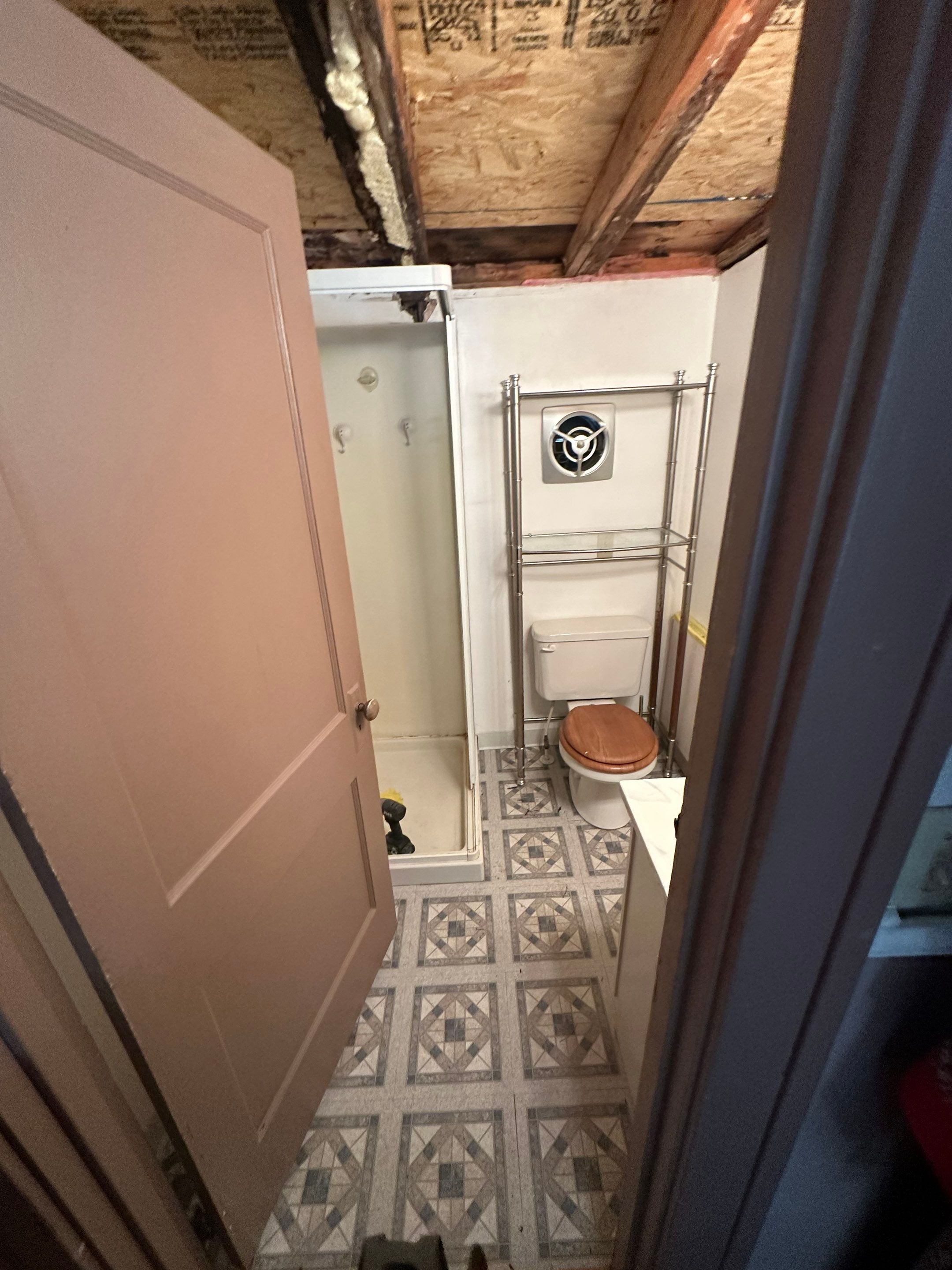Bathroom Ceiling Replacement by BlueRed Restoration