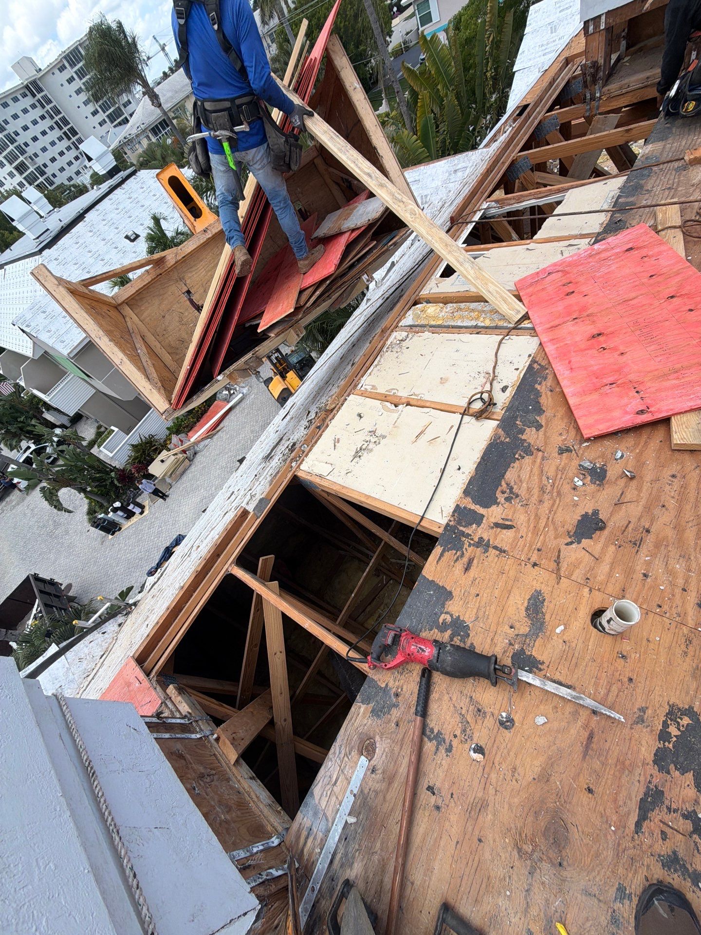 Delray Beach Tile Roof Replacement with Hurricane Strap Reinforcement by Aastro Roofing