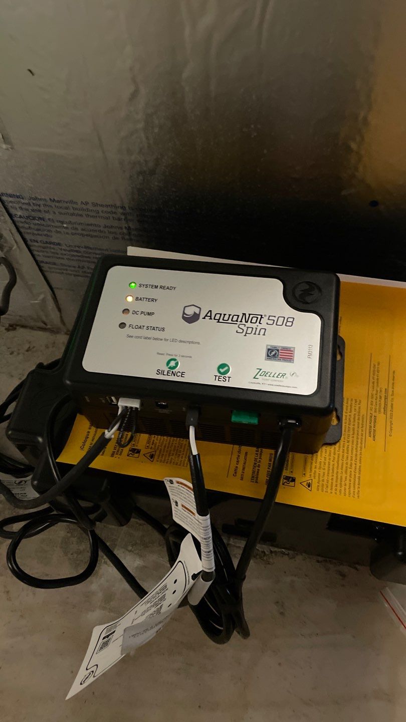 Sump Pump Control & Backup Upgrade in Plymouth, MN by Waterproofing Northeast