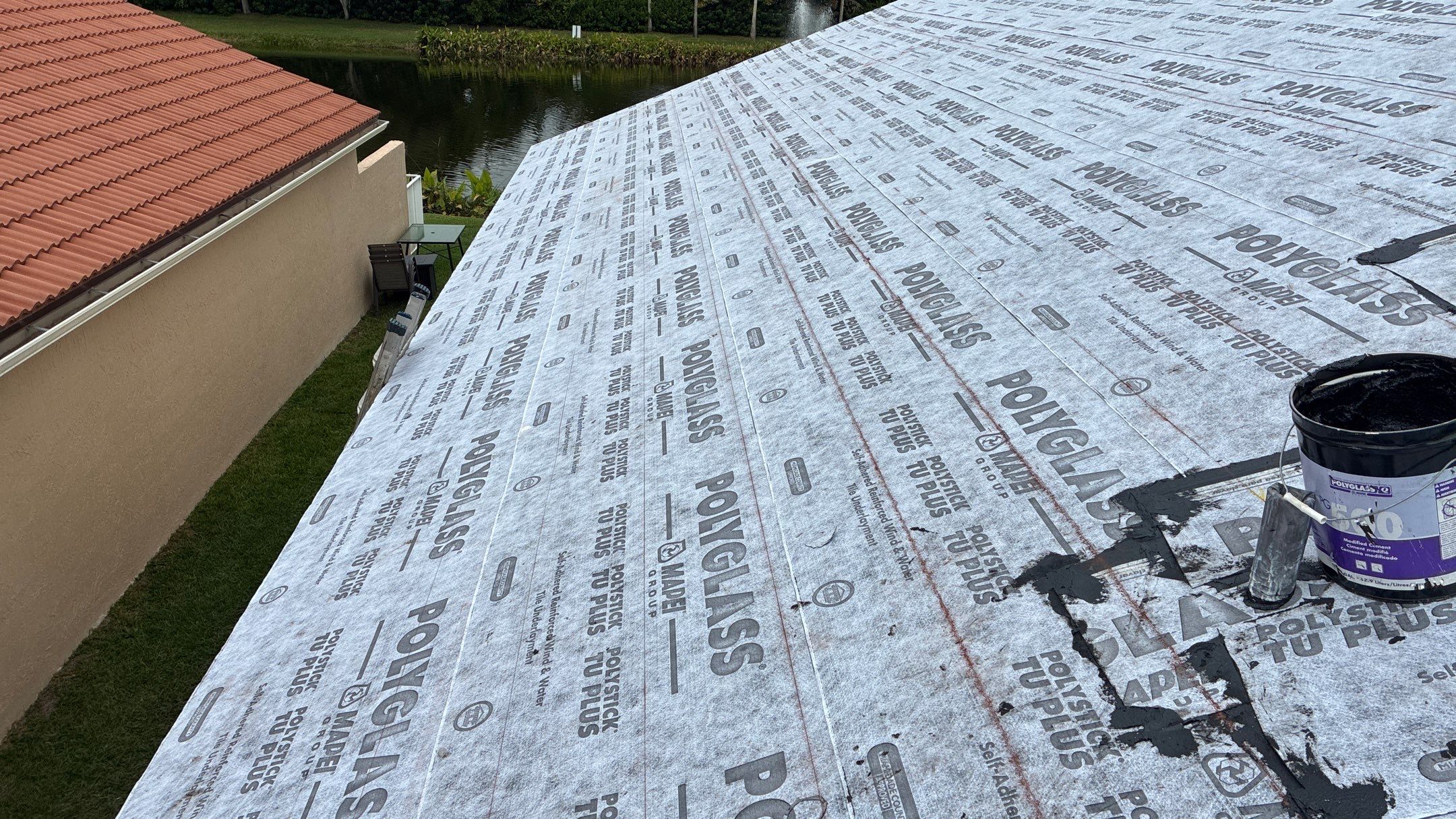 Residential Roofing Installation using Crown by BLUES BROTHERS CONSTRUCTION CORP