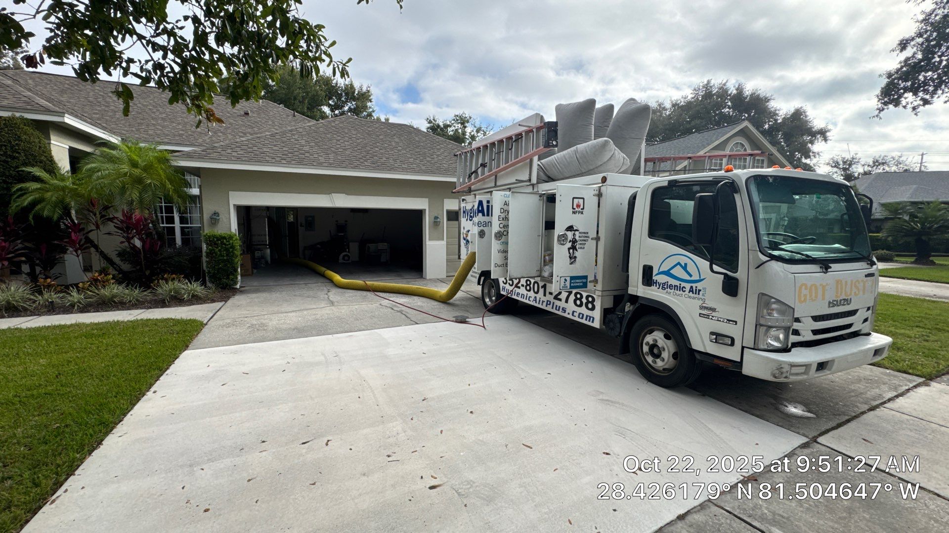Air Duct and Dryer Vent Cleaning in Orlando by Hygienic Air, Inc