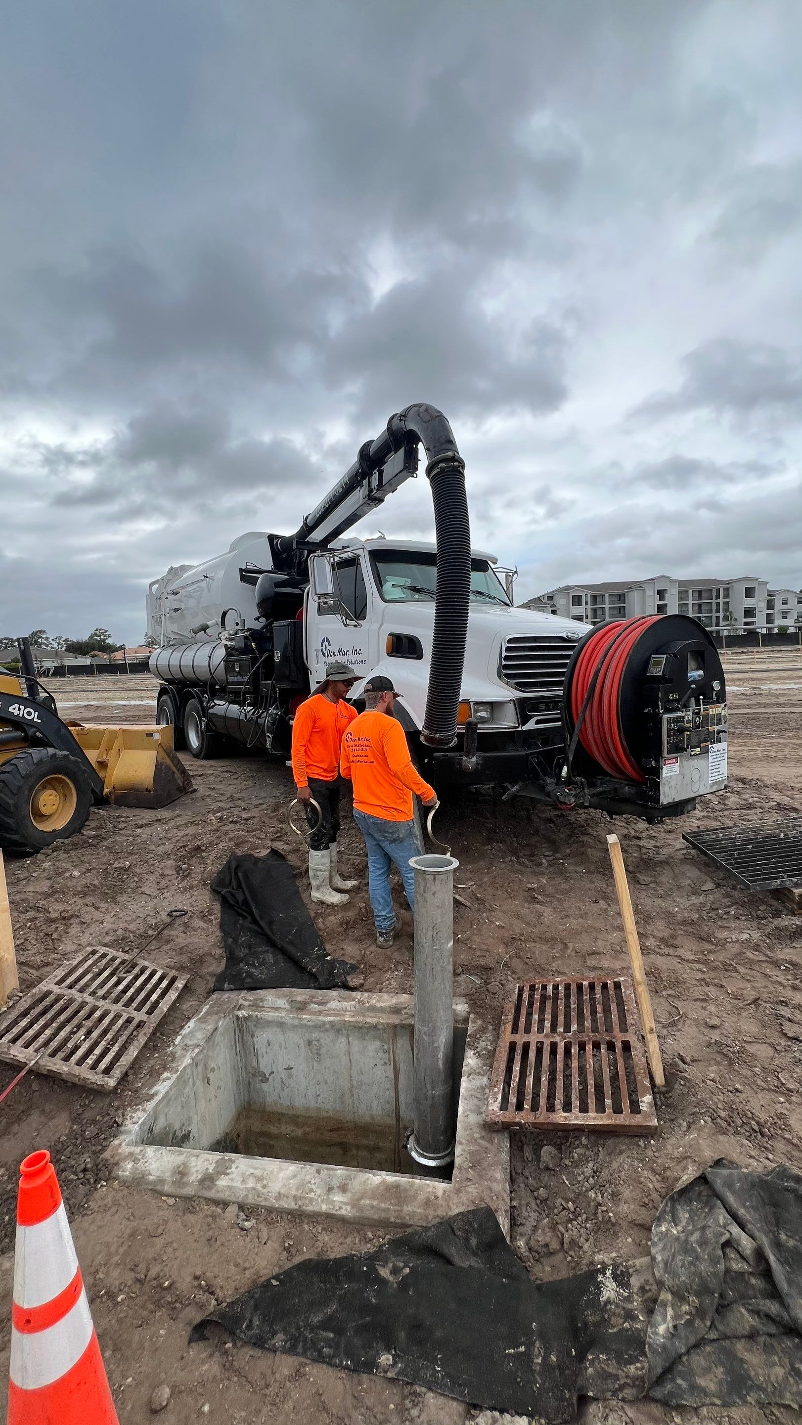 New Construction Sewer System and Stormwater System Cleaning by Don Mar, Inc. Storm Water Solutions