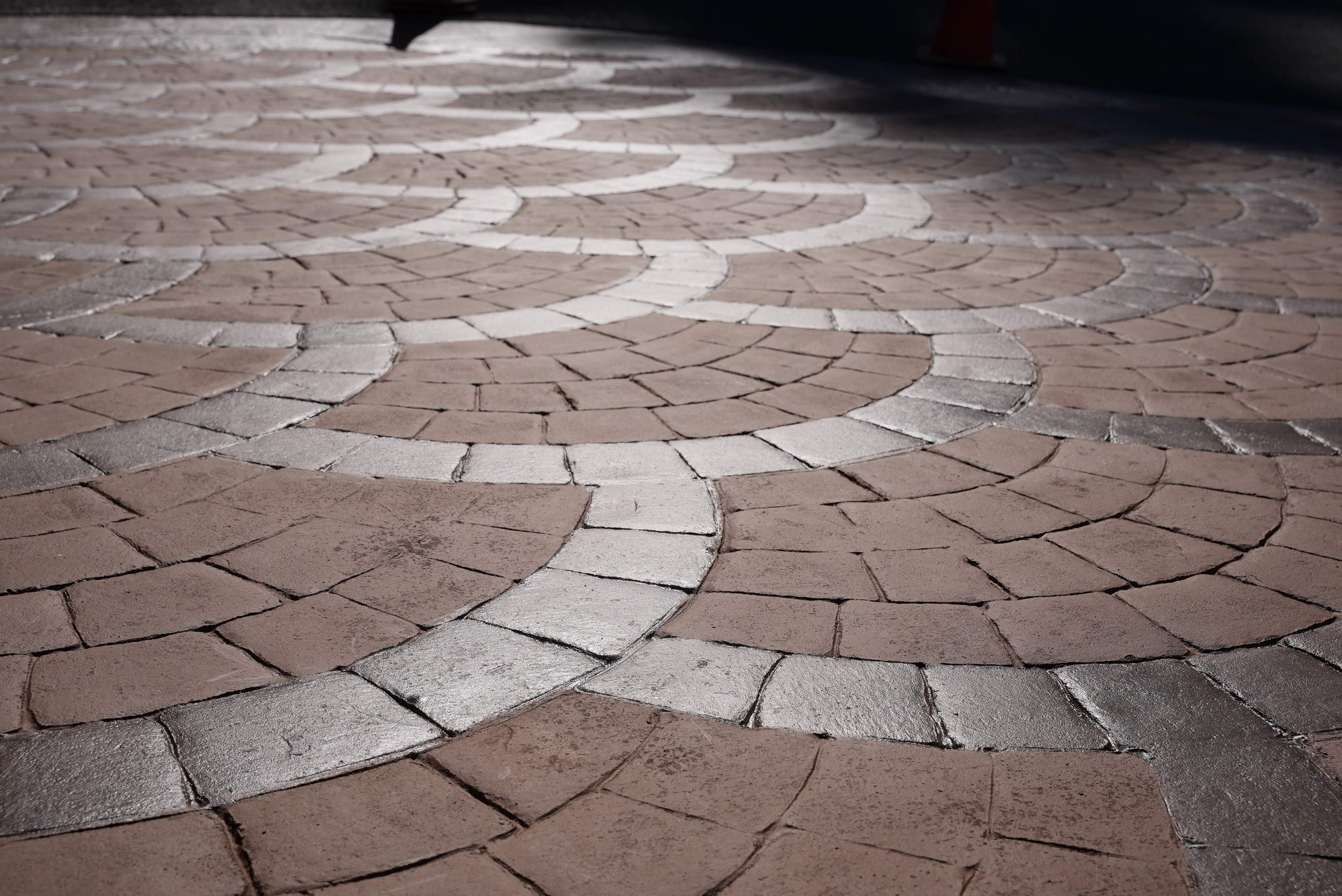 Mehta | Tiled Driveway with Sealer & Retaining Wall  by Jireh Asphalt & Concrete Inc 