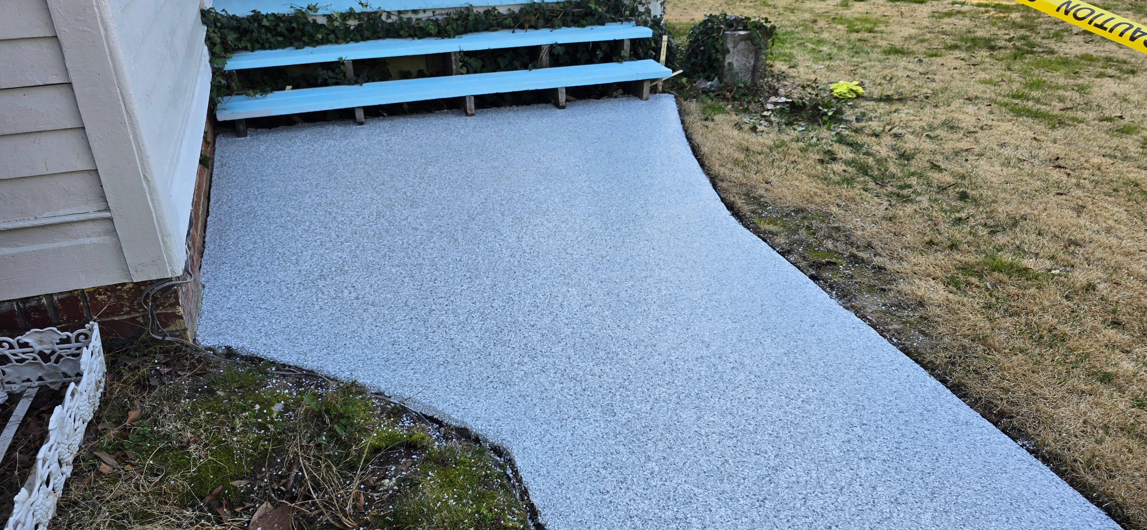 Sidewalk using Silver Bells by Elite Floor Solutions