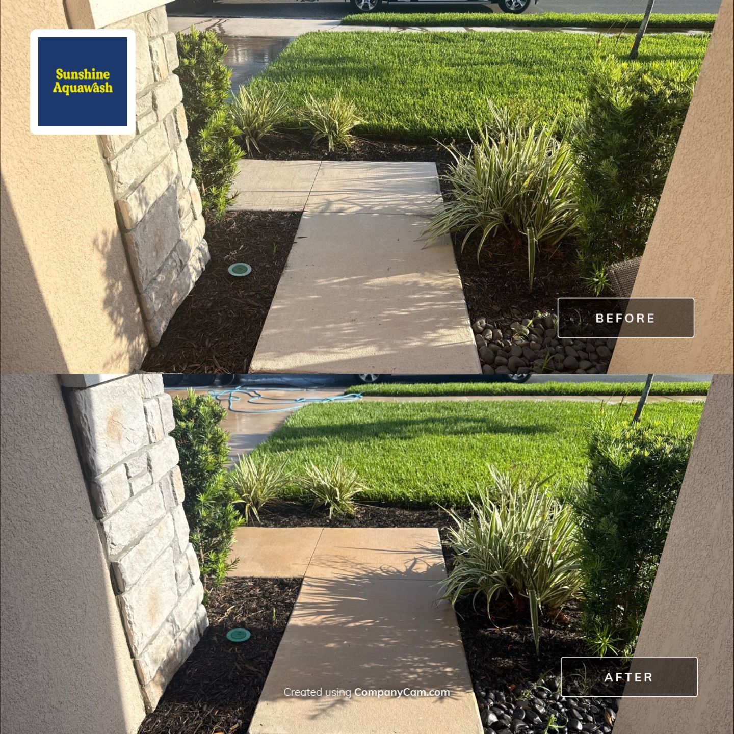 Driveway & Sidewalk Cleaning in Summerwoods Parrish, FL 34219 by Sunshine AquaWash