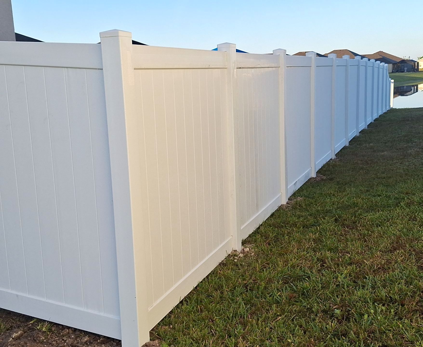 Vinyl Fence Installation using 6Ft White Vinyl Privacy Fence with a 4Ft White Clearwater Picket Fence by Asap fence and gates, LLC