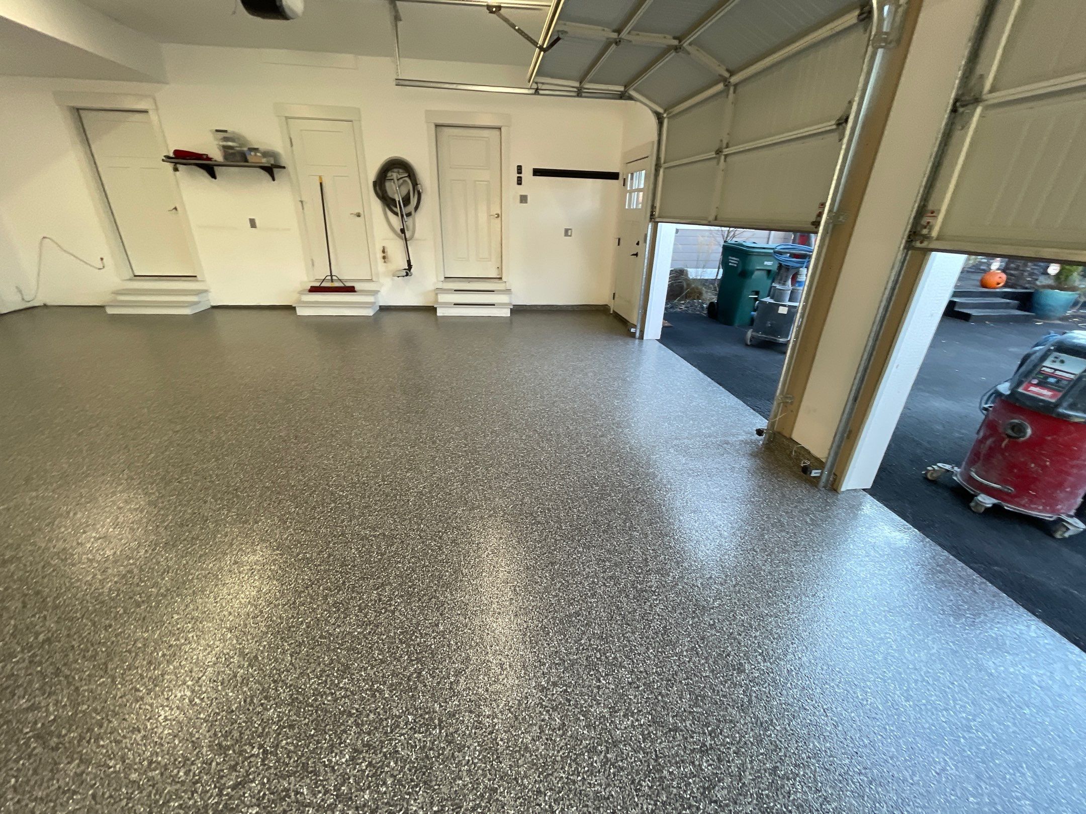 Garage Transformation using Silver Creek by Croc Coatings, LLC