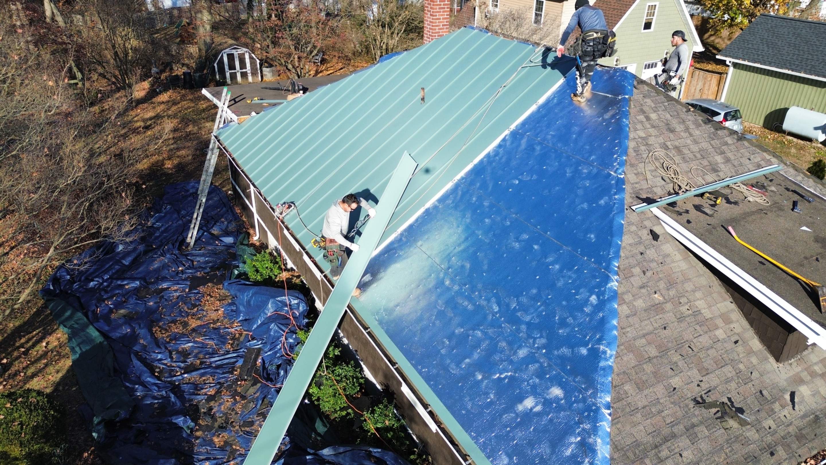 Residential Roofing Installation using Standing Seam Metal Roof | Mechanically Fastened | 24 Gauge by Matter Construction, LLC