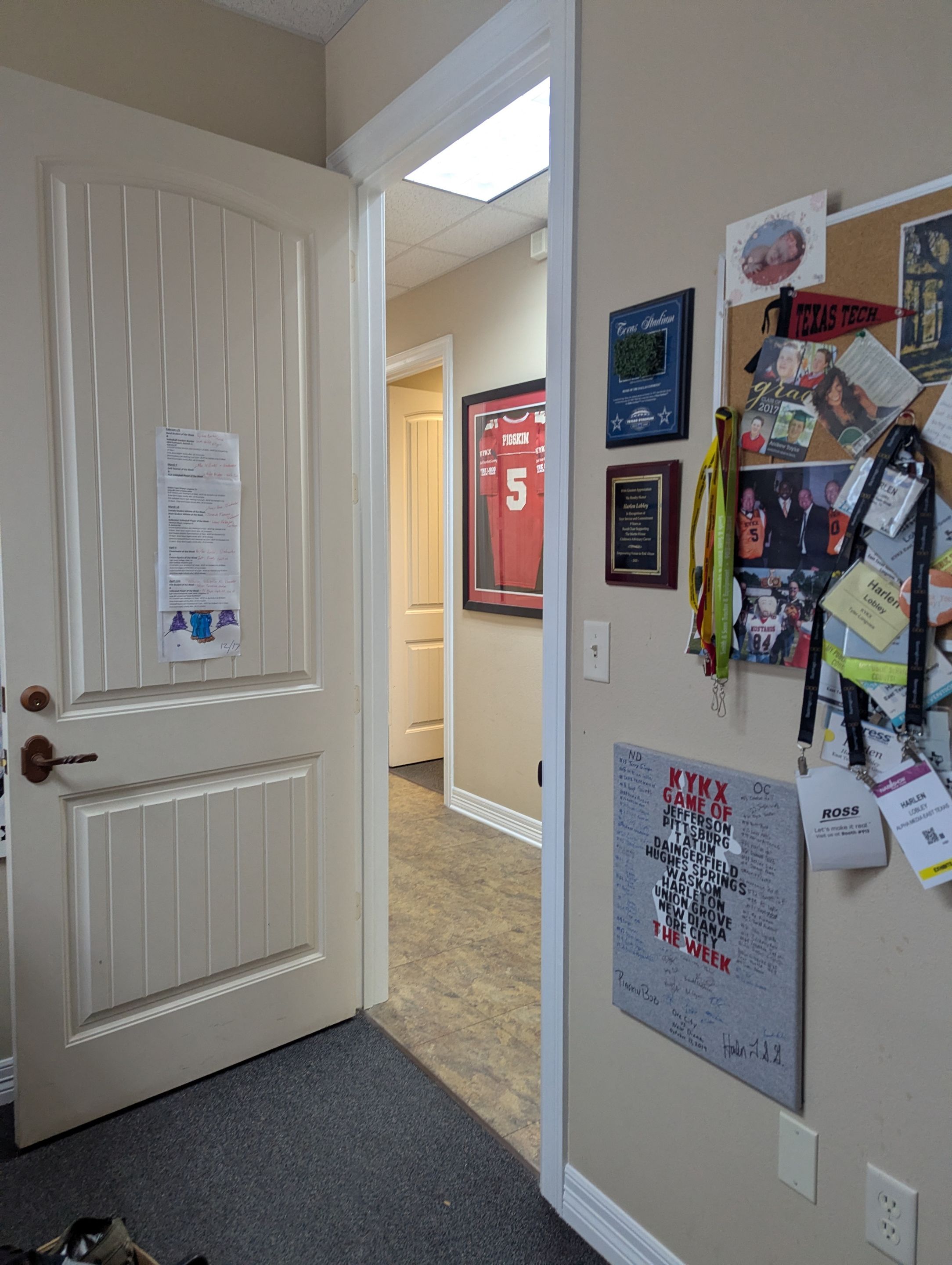 Commercial Interior Painting at KYKX 105.7 in Longview, TX by Quality Coats Painting