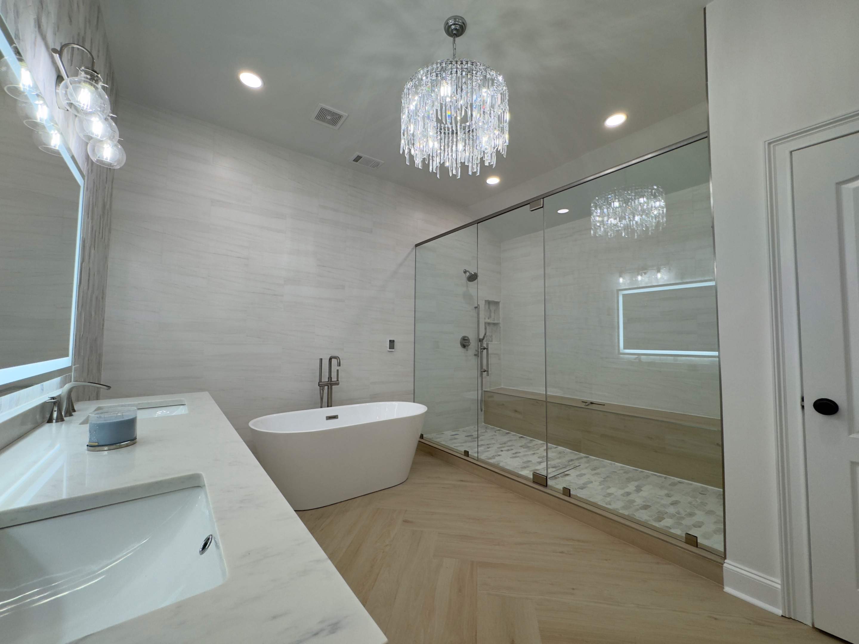 Full master bathroom renovation by Prudencio