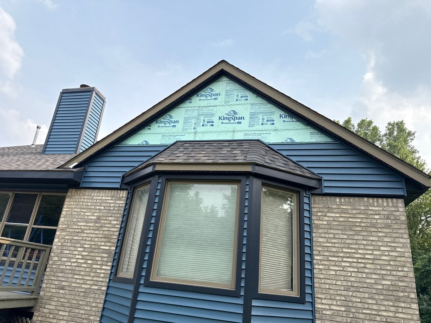 Siding Replacement using Alside Charter Oak D4.5" Laguna Blue by 180 Contractors