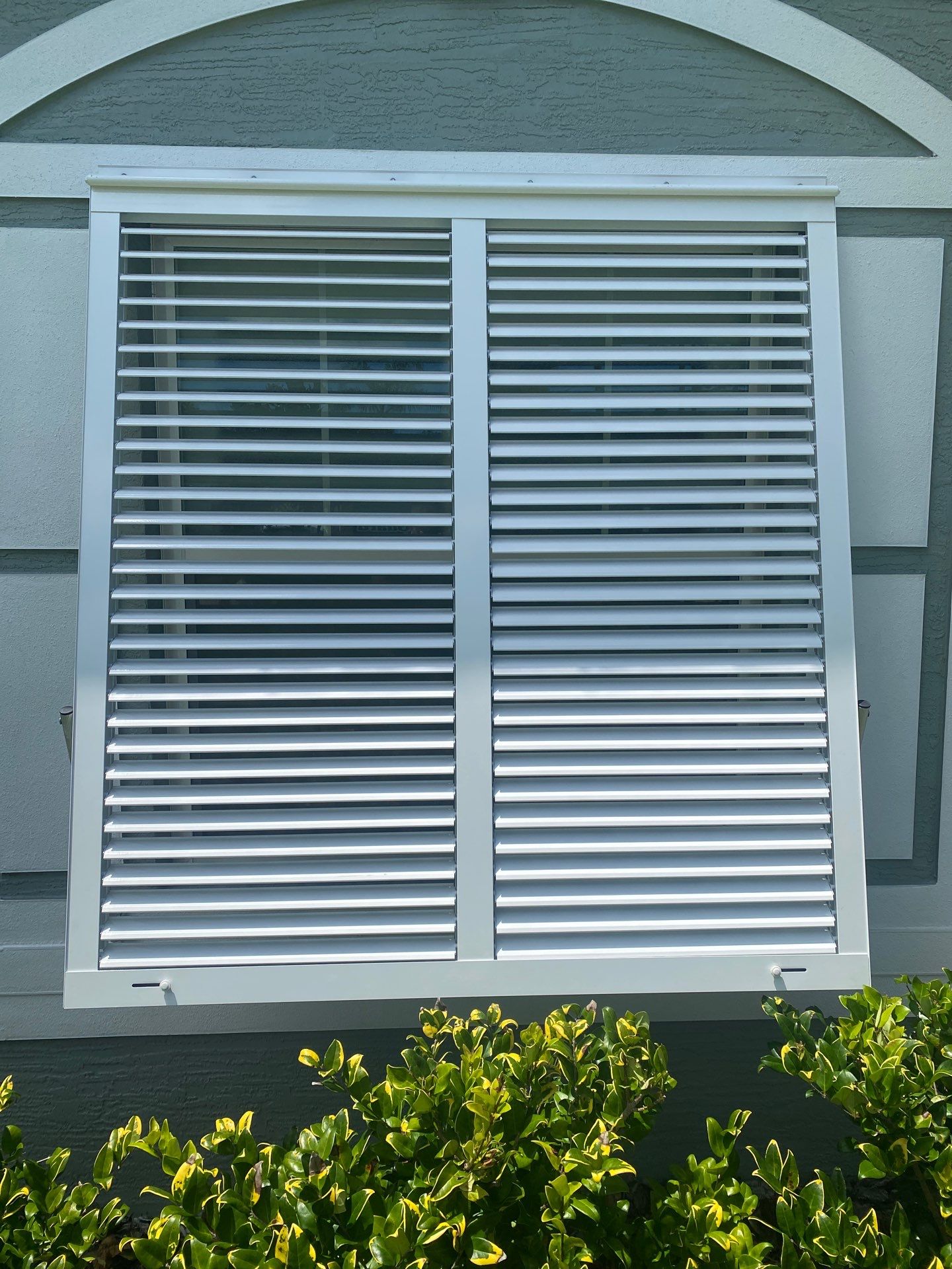 Hurricane Protection in White by Smart Guard Shutters