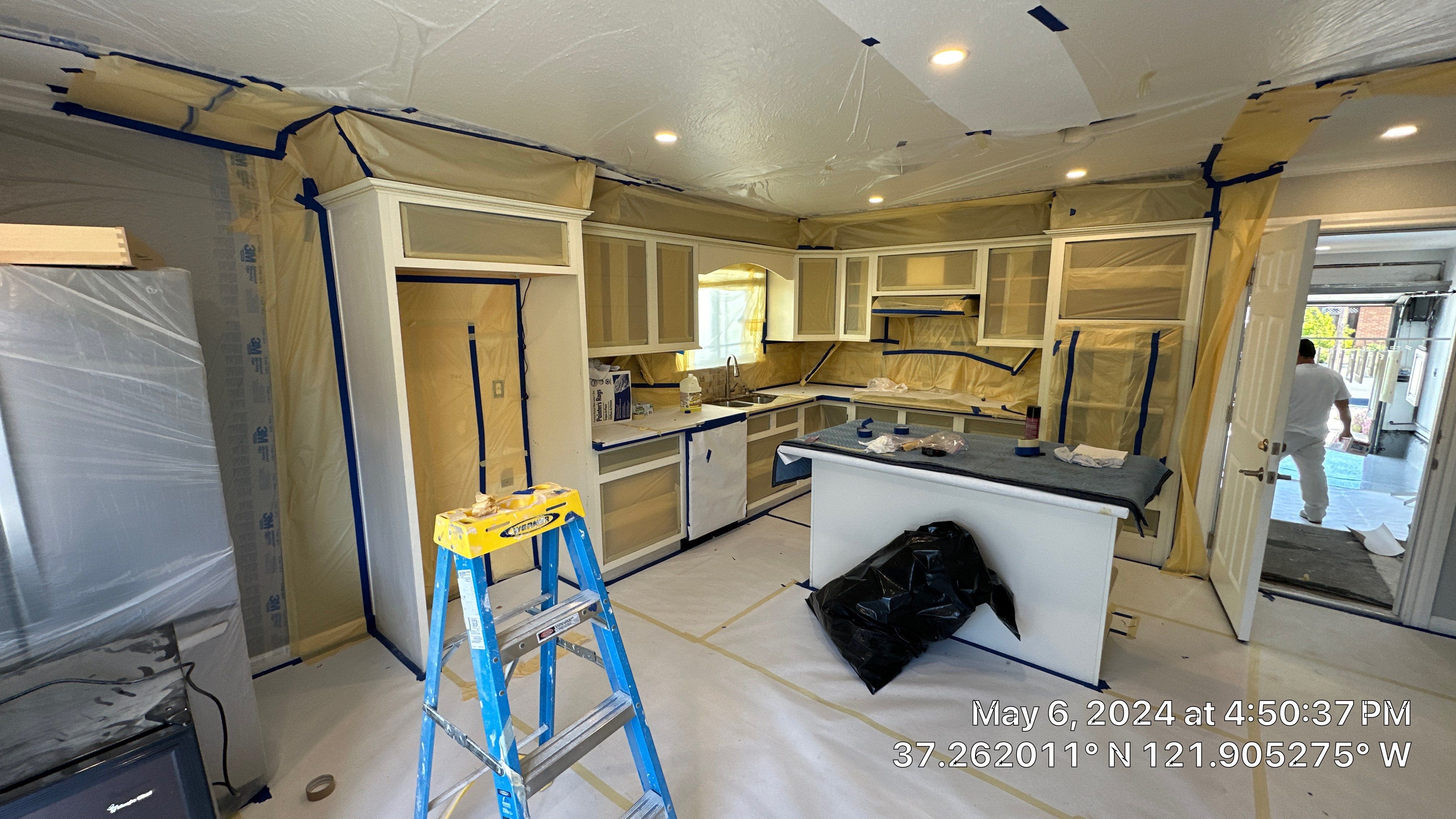 cabinet painting San Jose  by Herrera’s Bay Area Painting inc.