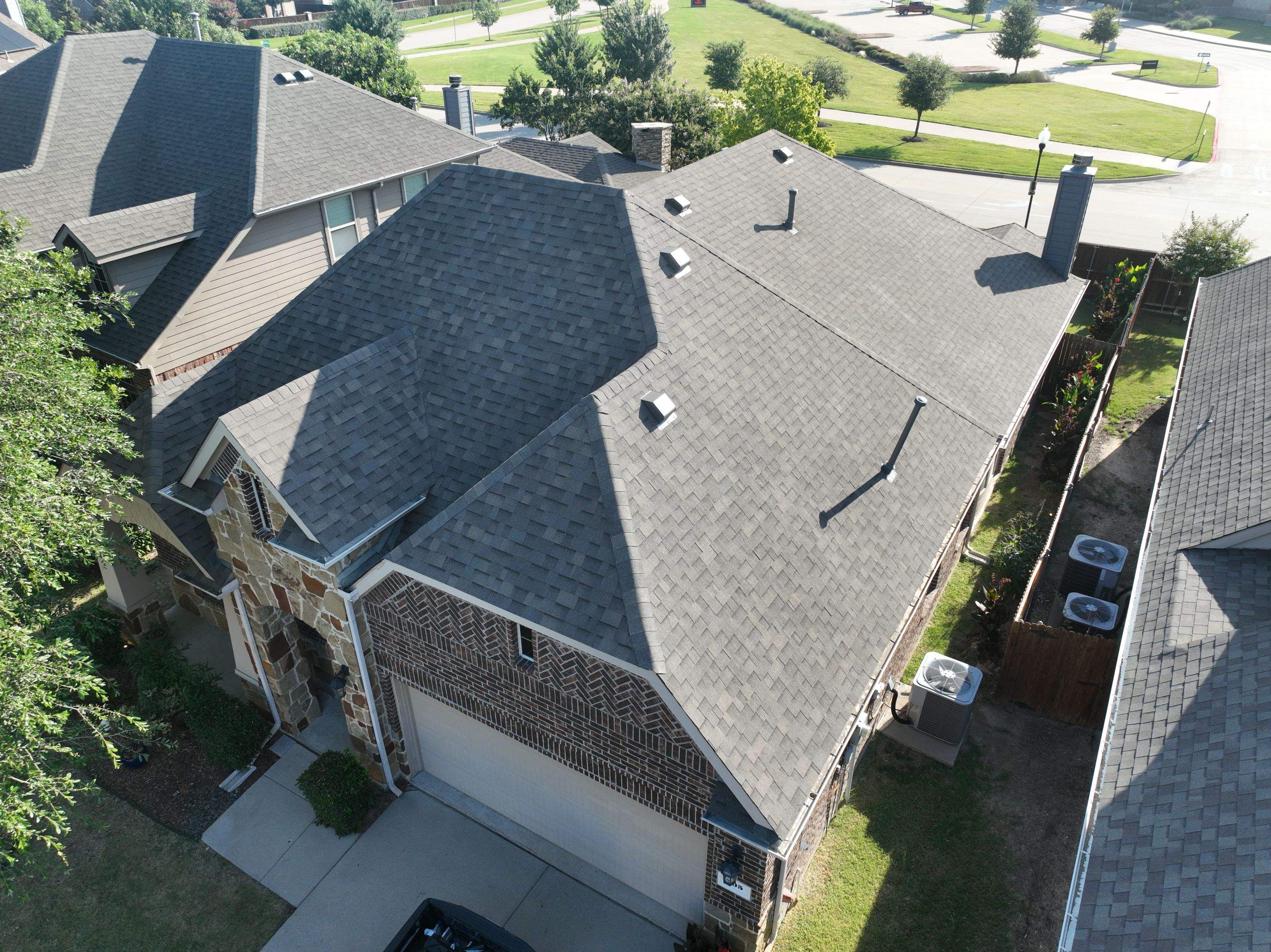 Residential Roofing Installation using Malarkey Highlander Weathered Wood Plus by OneSource Roofing and Restoration