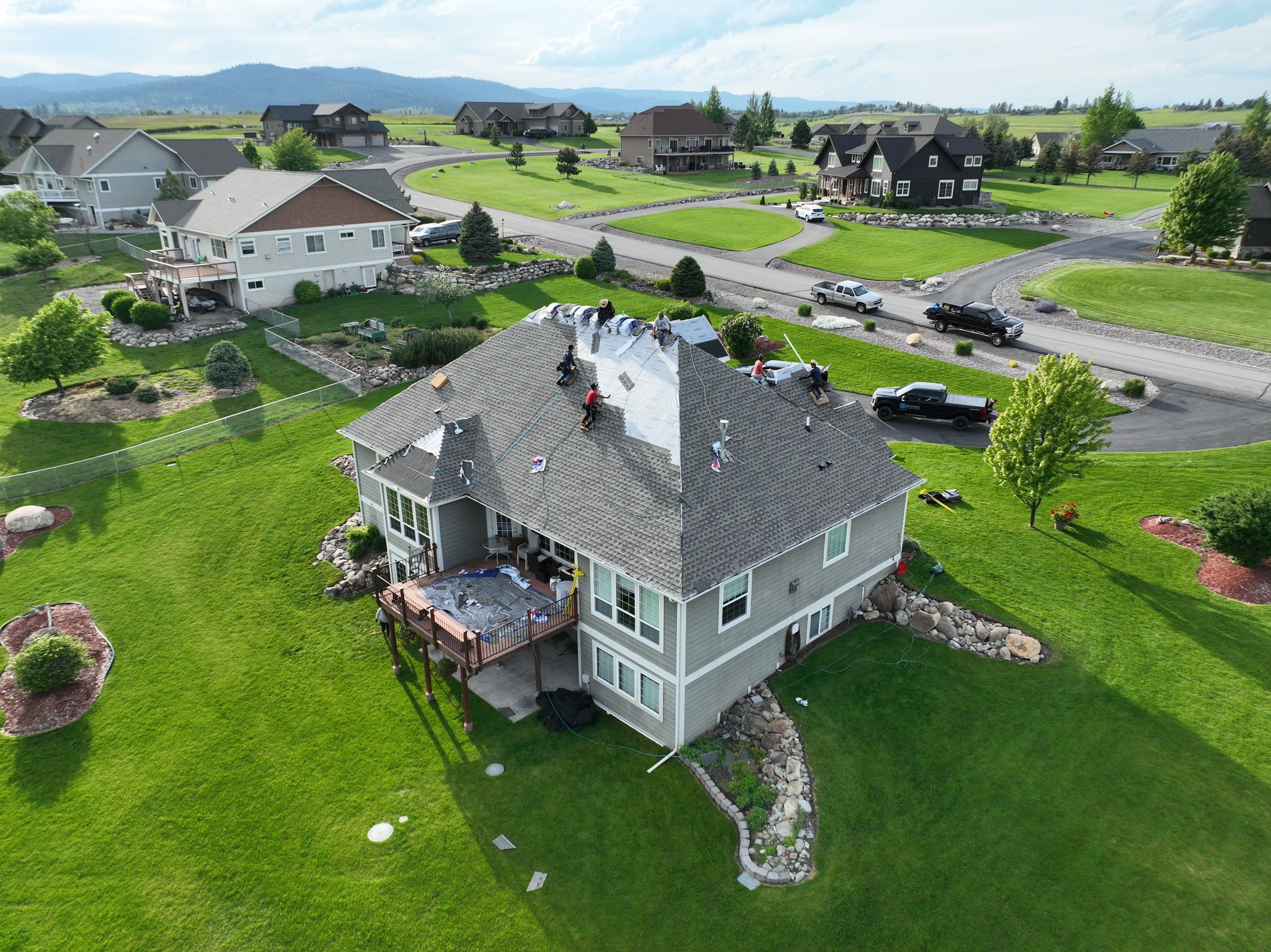 GAF Timberline HDZ - Weathered Wood by Montana Roofing Solutions