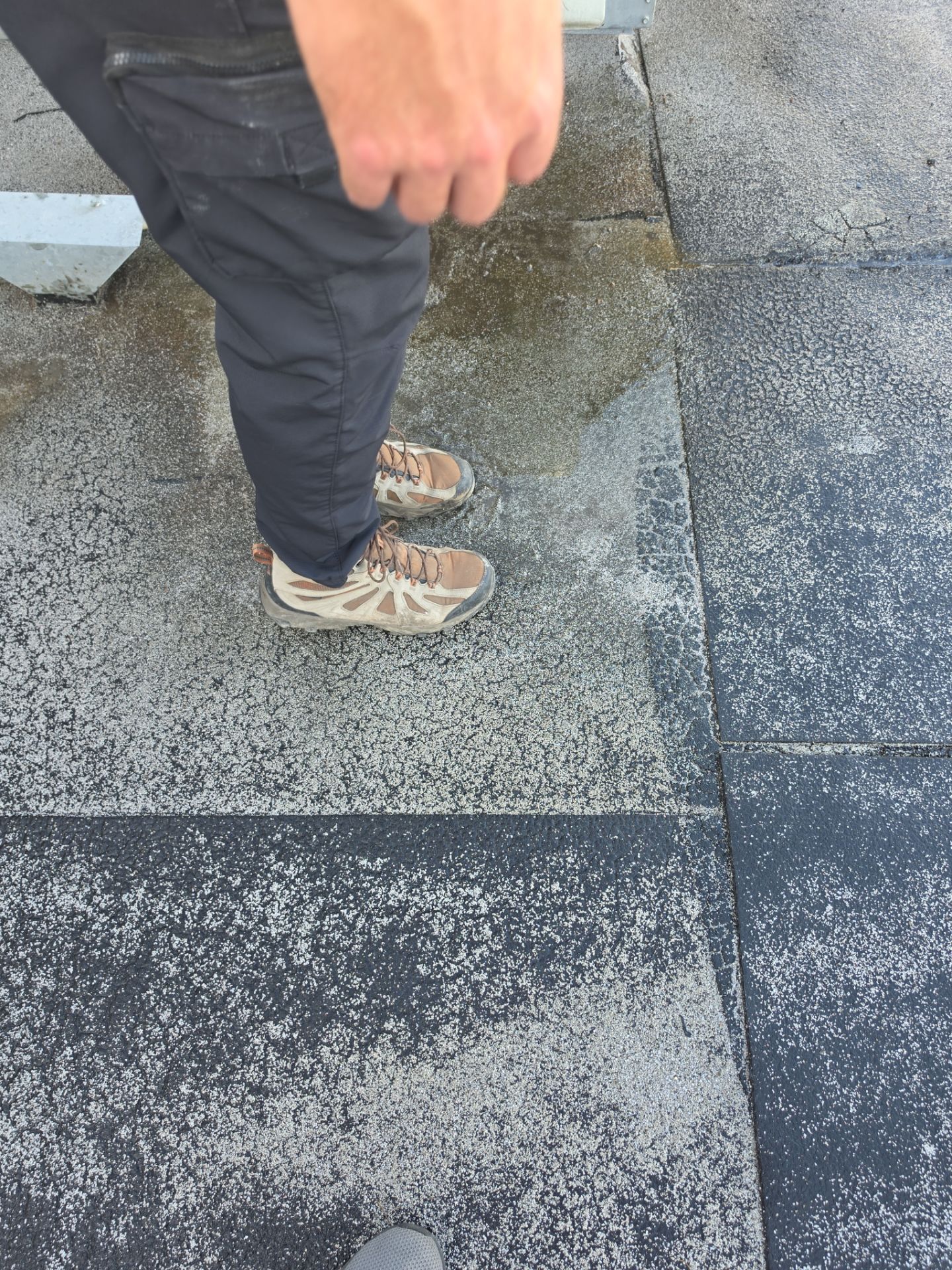 Modified Bitumen repairs.. a couple thousand dollars can save TENS of thousands and greatly prolong the life of your roof. by REPS Austin Area Roofer